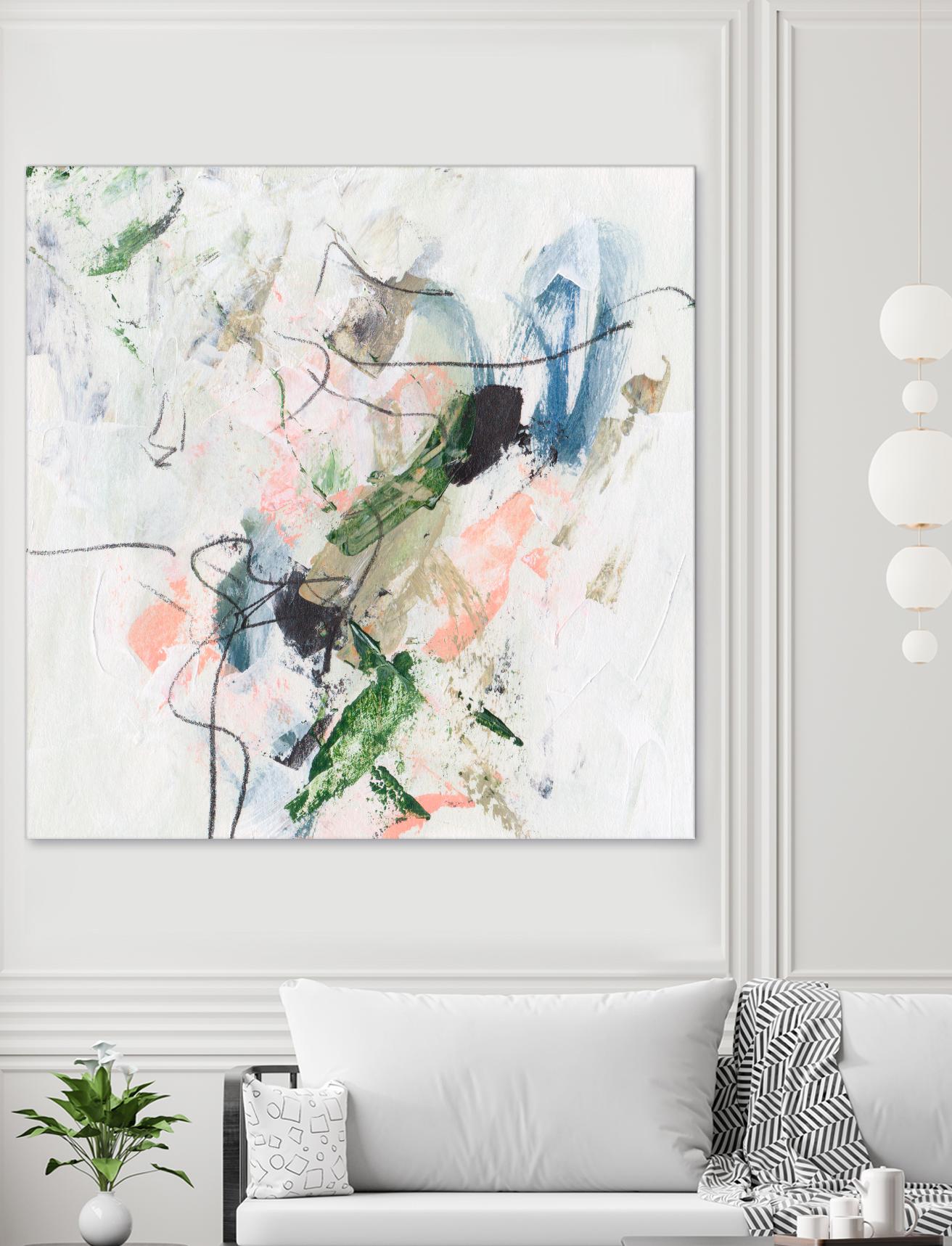 Approaching Spring II by Melissa Wang on GIANT ART - pink abstract abstract