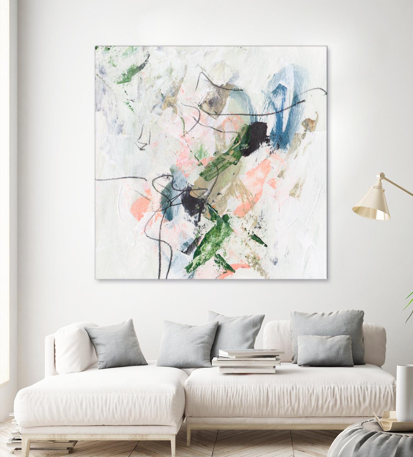 Approaching Spring II by Melissa Wang on GIANT ART - pink abstract abstract