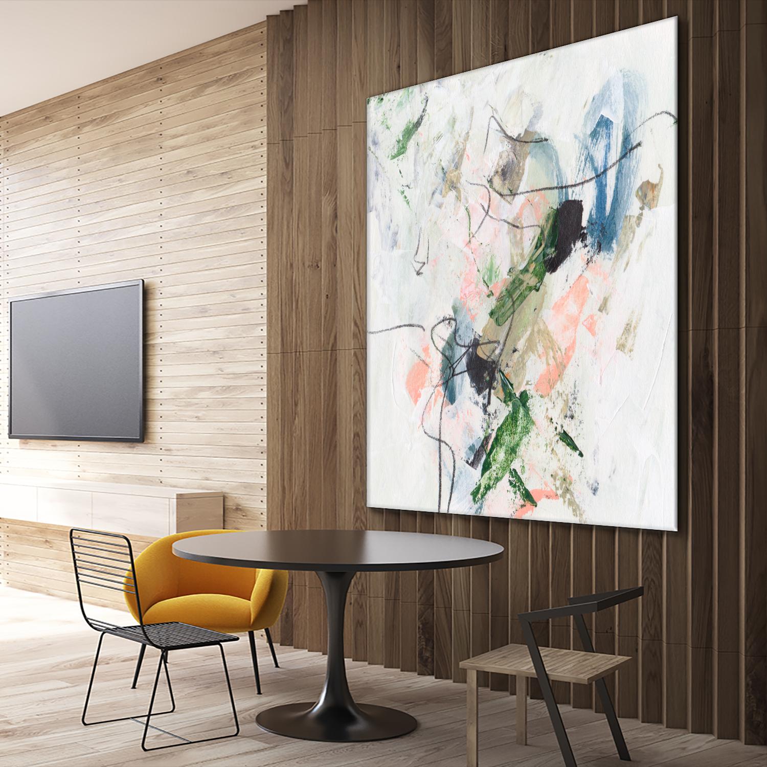 Approaching Spring II by Melissa Wang on GIANT ART - pink abstract abstract