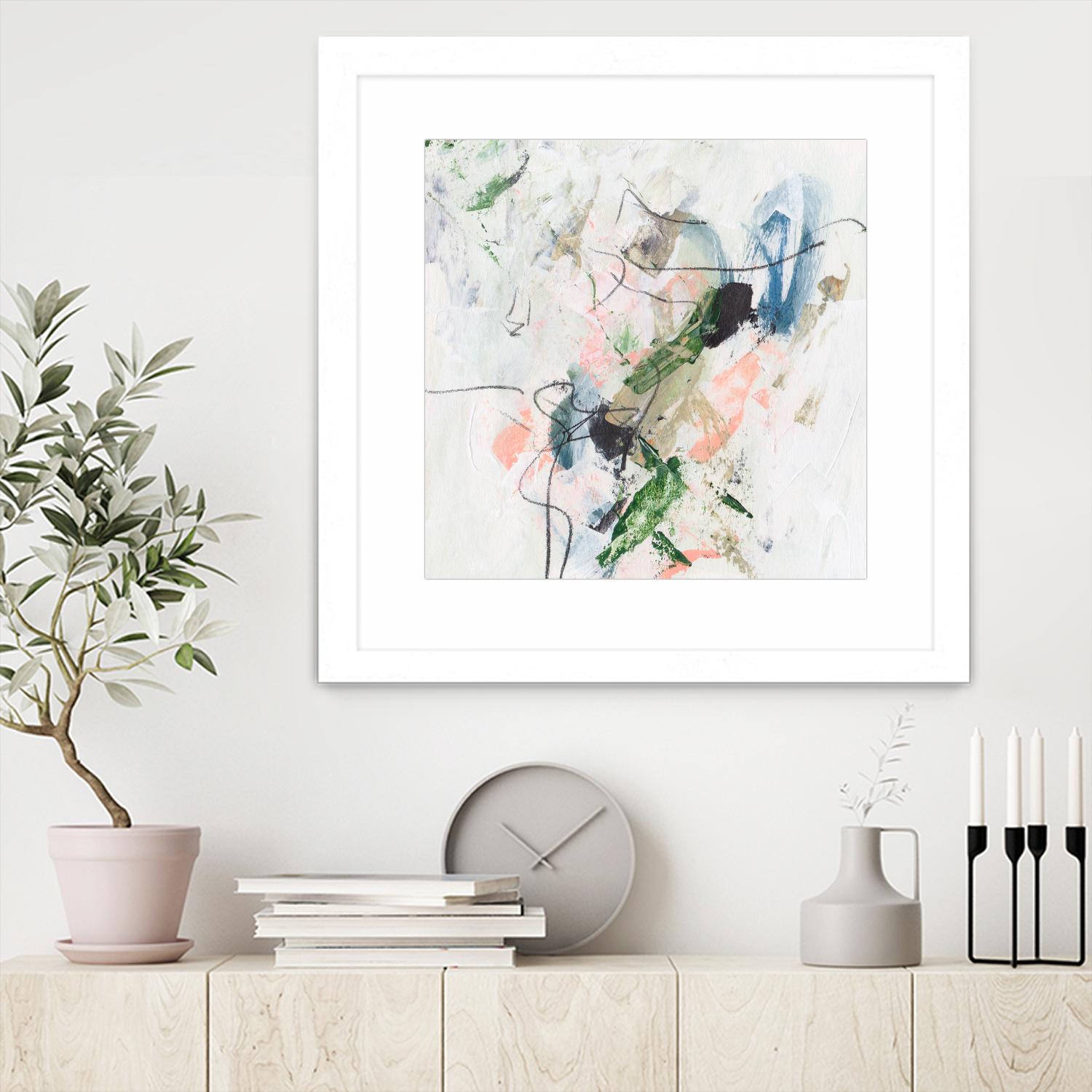 Approaching Spring II by Melissa Wang on GIANT ART - pink abstract abstract