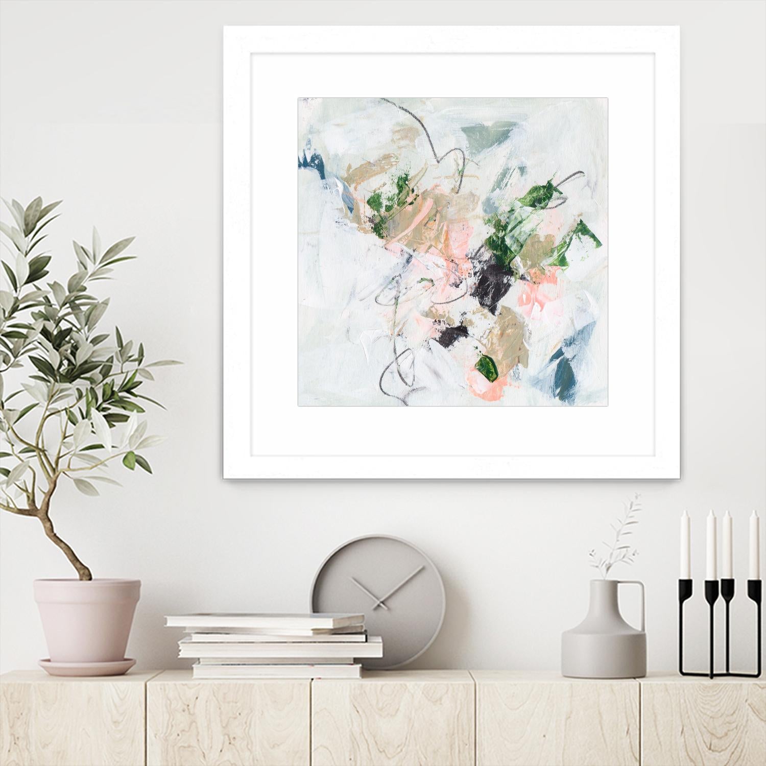 Approaching Spring IV by Melissa Wang on GIANT ART - pink abstract abstract