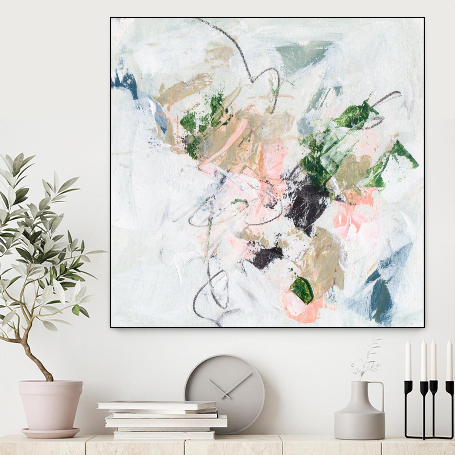 Approaching Spring IV by Melissa Wang on GIANT ART - pink abstract abstract