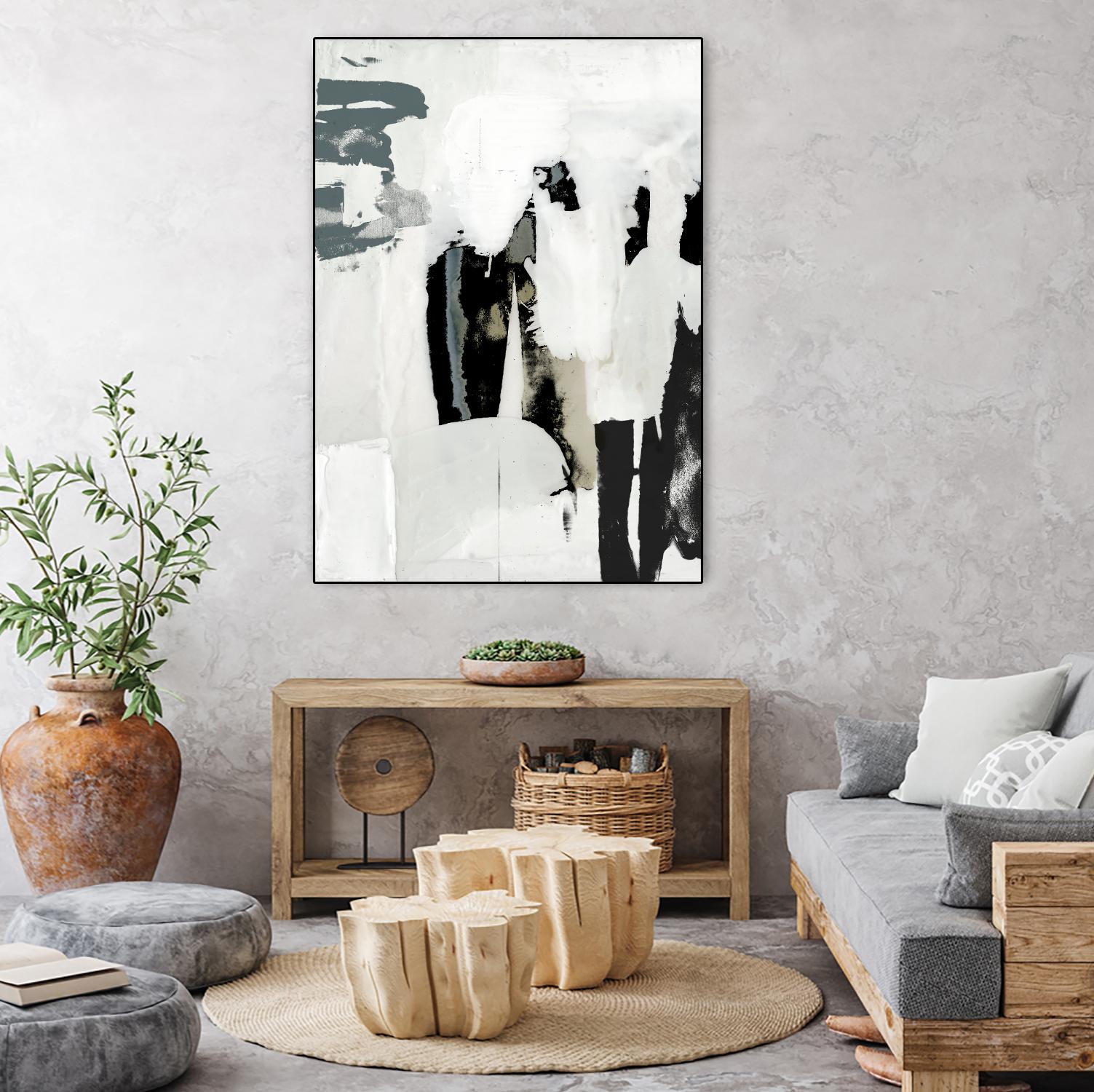 Broken Window I by Jennifer Goldberger on GIANT ART - beige abstract abstract