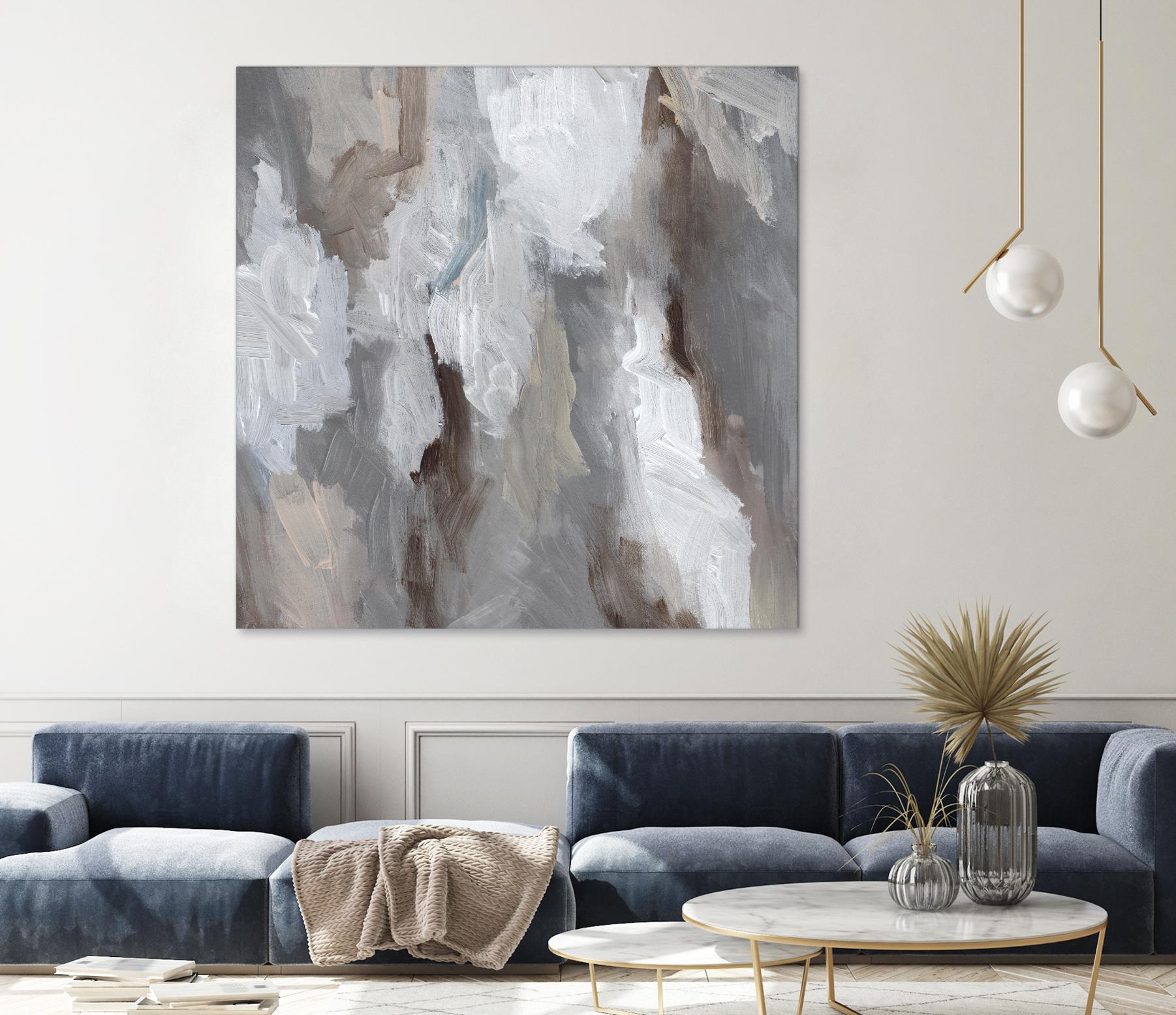Cloudy Shapes I by Jennifer Parker on GIANT ART - beige abstract