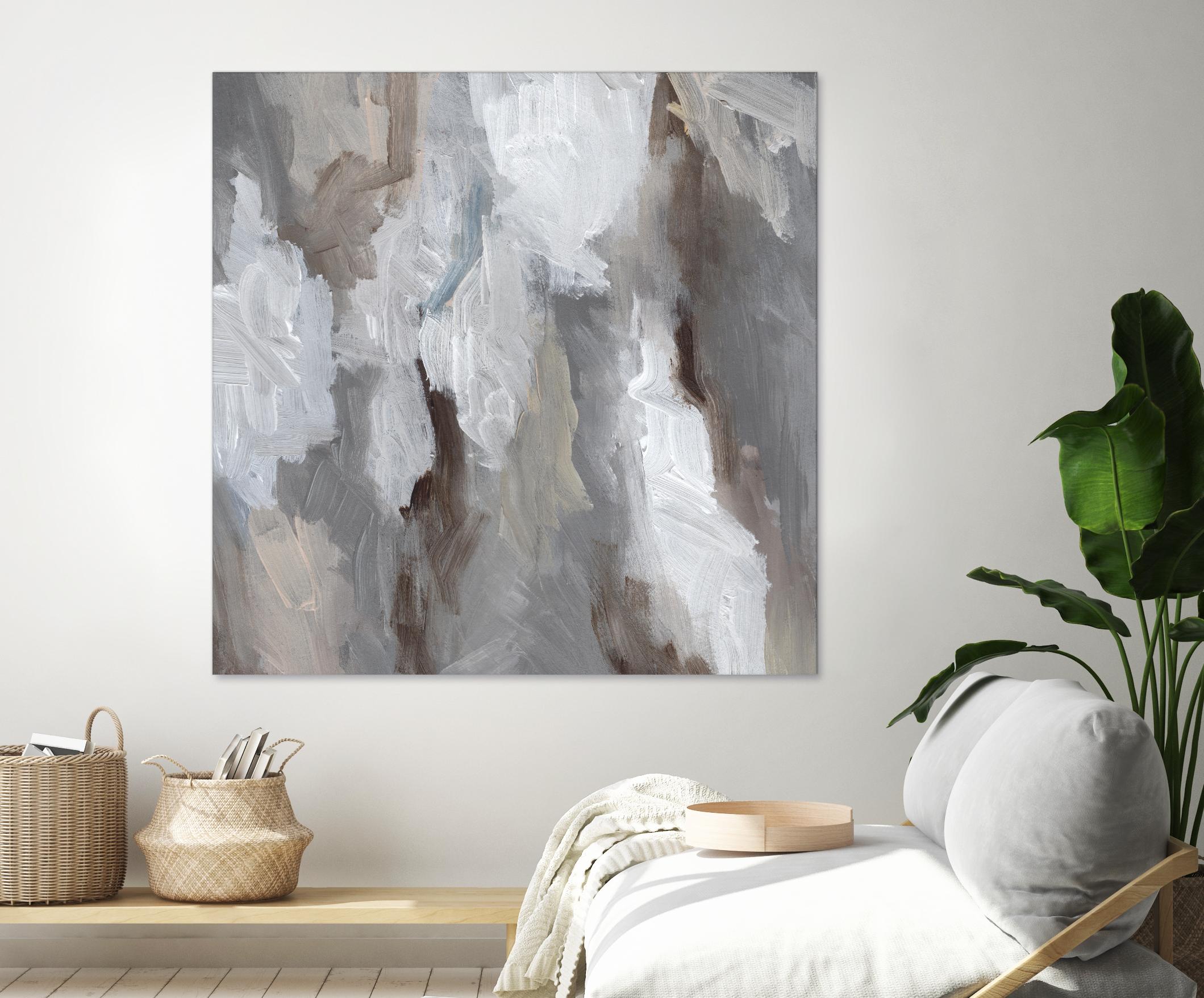 Cloudy Shapes I by Jennifer Parker on GIANT ART - beige abstract