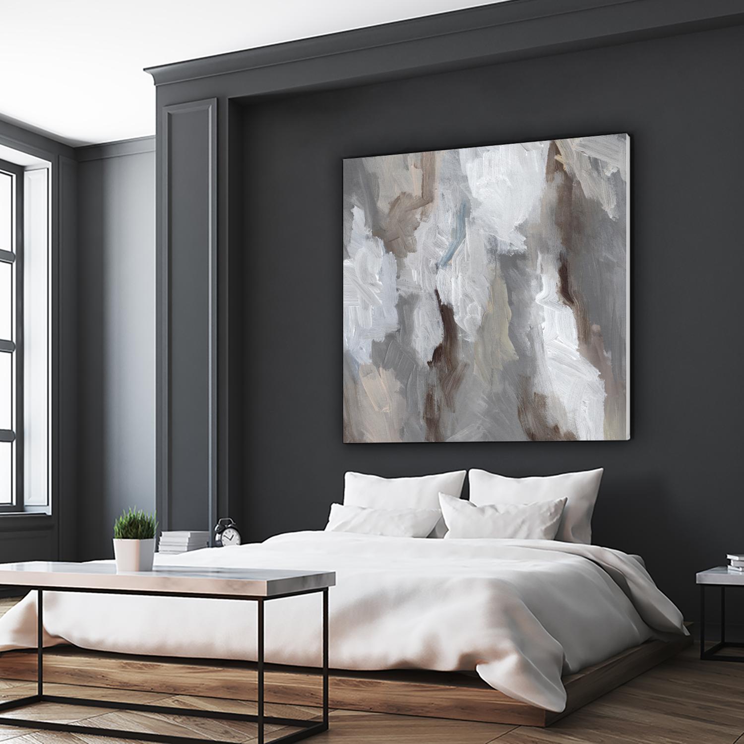 Cloudy Shapes I by Jennifer Parker on GIANT ART - beige abstract