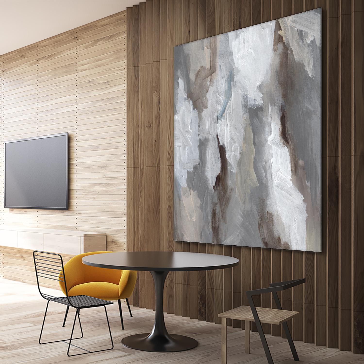 Cloudy Shapes I by Jennifer Parker on GIANT ART - beige abstract