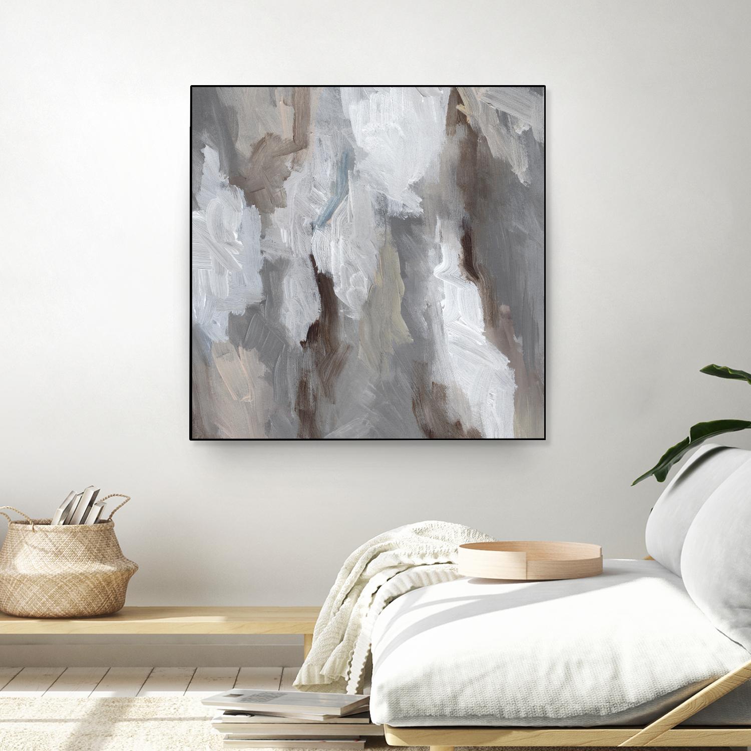 Cloudy Shapes I by Jennifer Parker on GIANT ART - beige abstract