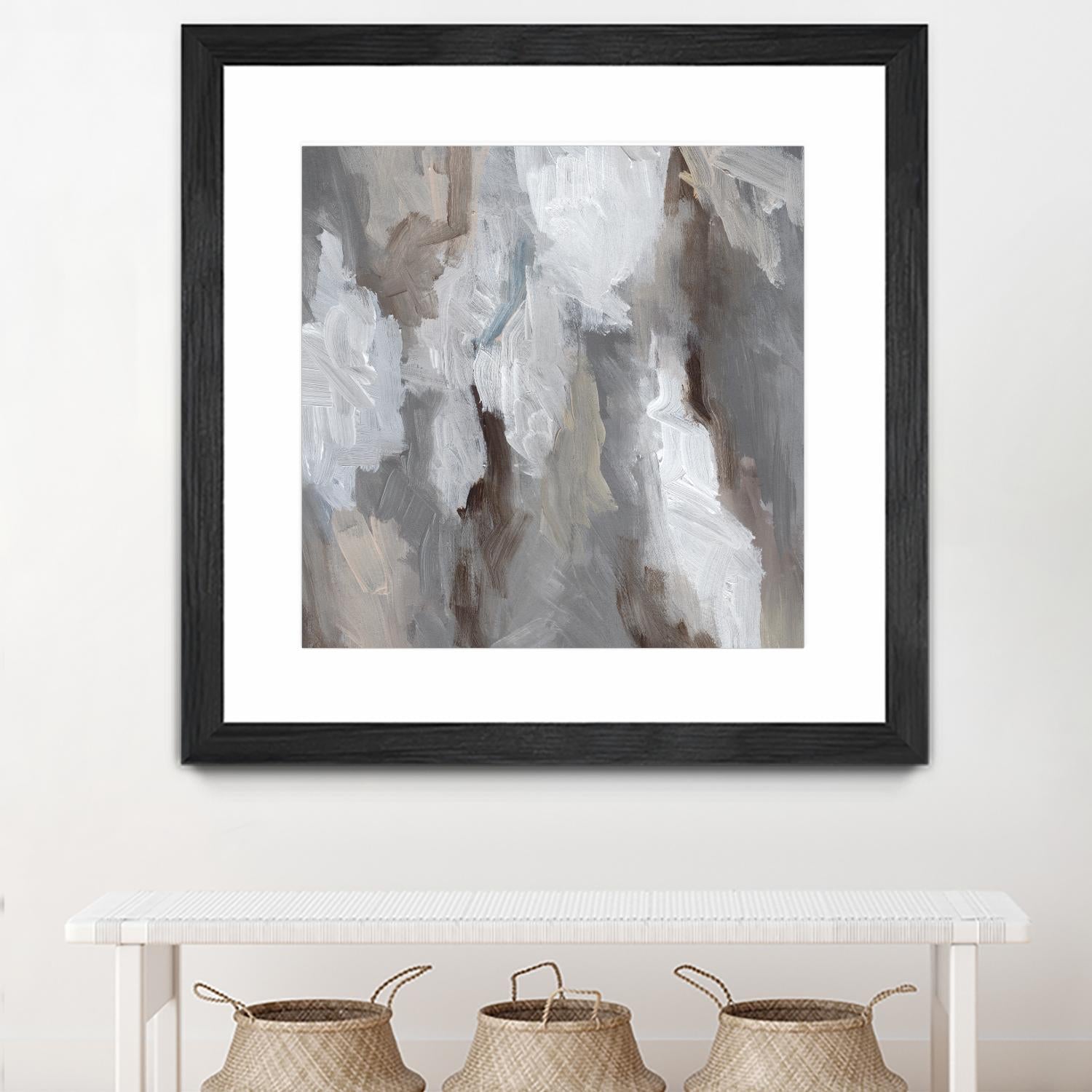 Cloudy Shapes I by Jennifer Parker on GIANT ART - beige abstract