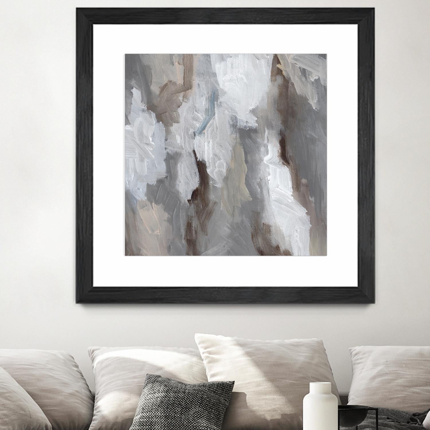 Cloudy Shapes I by Jennifer Parker on GIANT ART - beige abstract