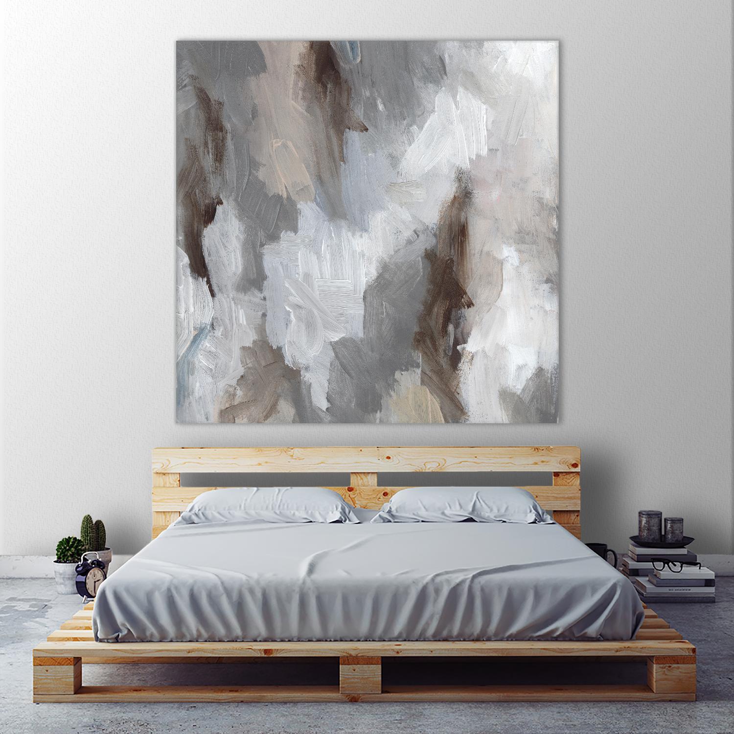 Cloudy Shapes II by Jennifer Parker on GIANT ART - white abstract abstract