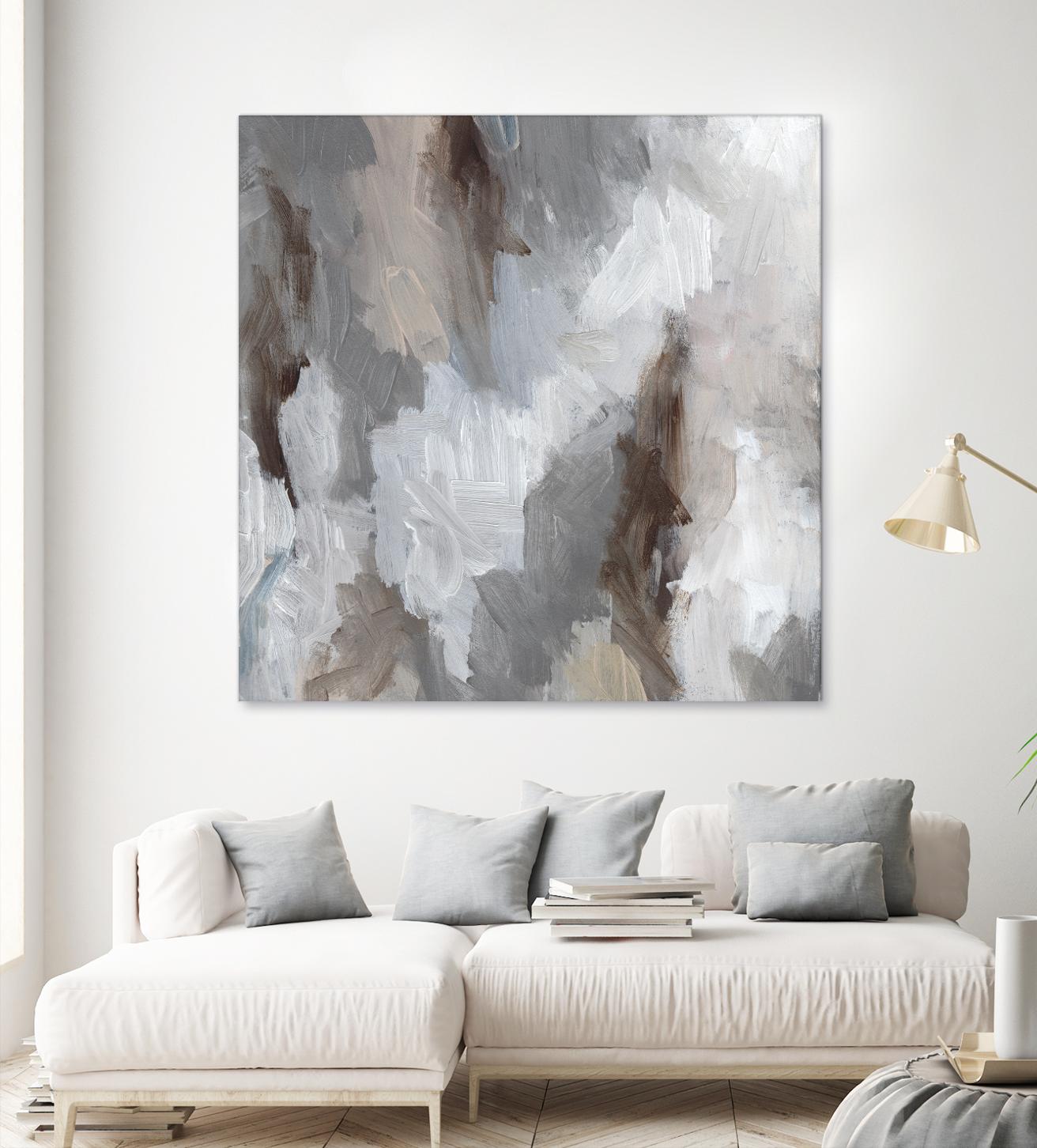 Cloudy Shapes II by Jennifer Parker on GIANT ART - white abstract abstract