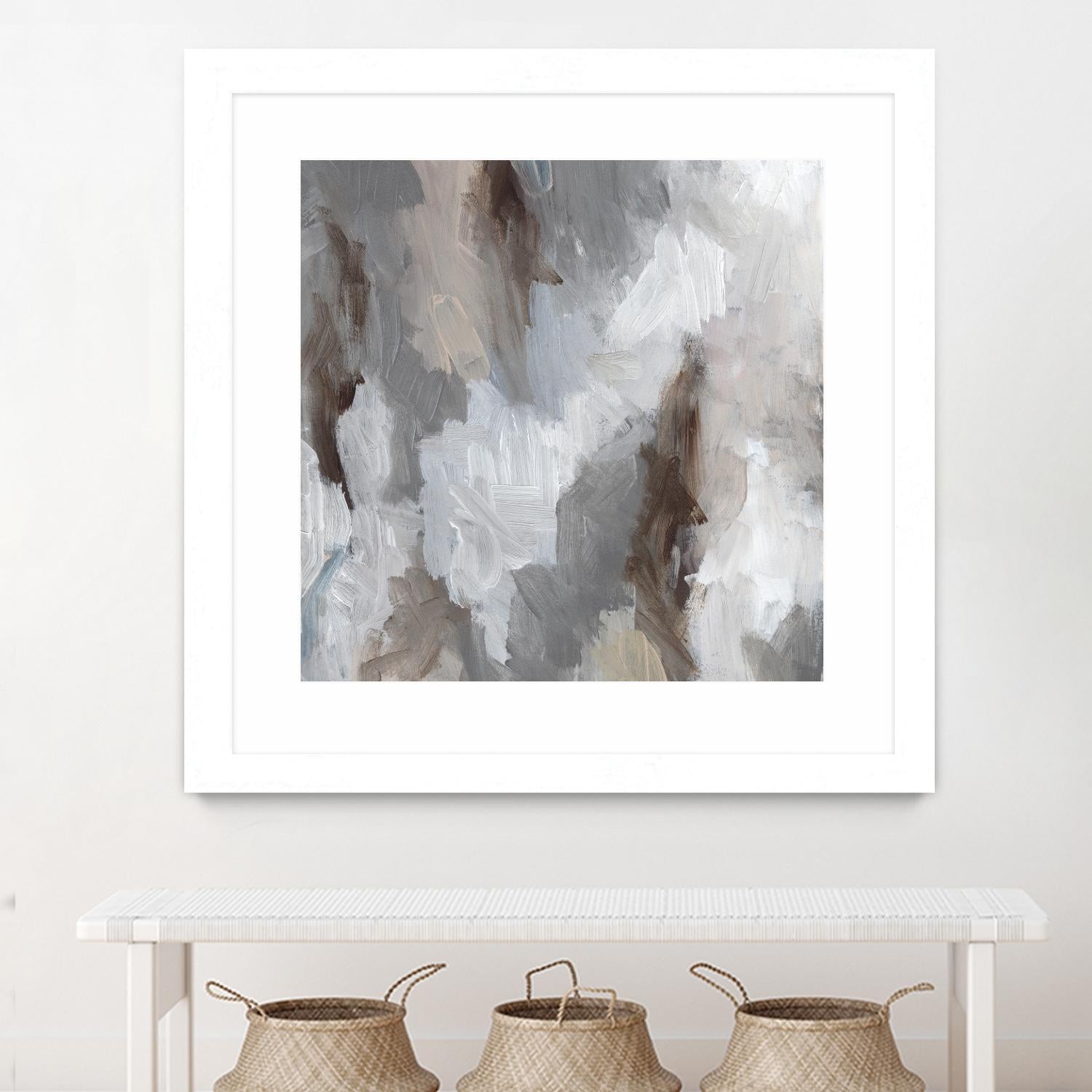 Cloudy Shapes II by Jennifer Parker on GIANT ART - white abstract abstract