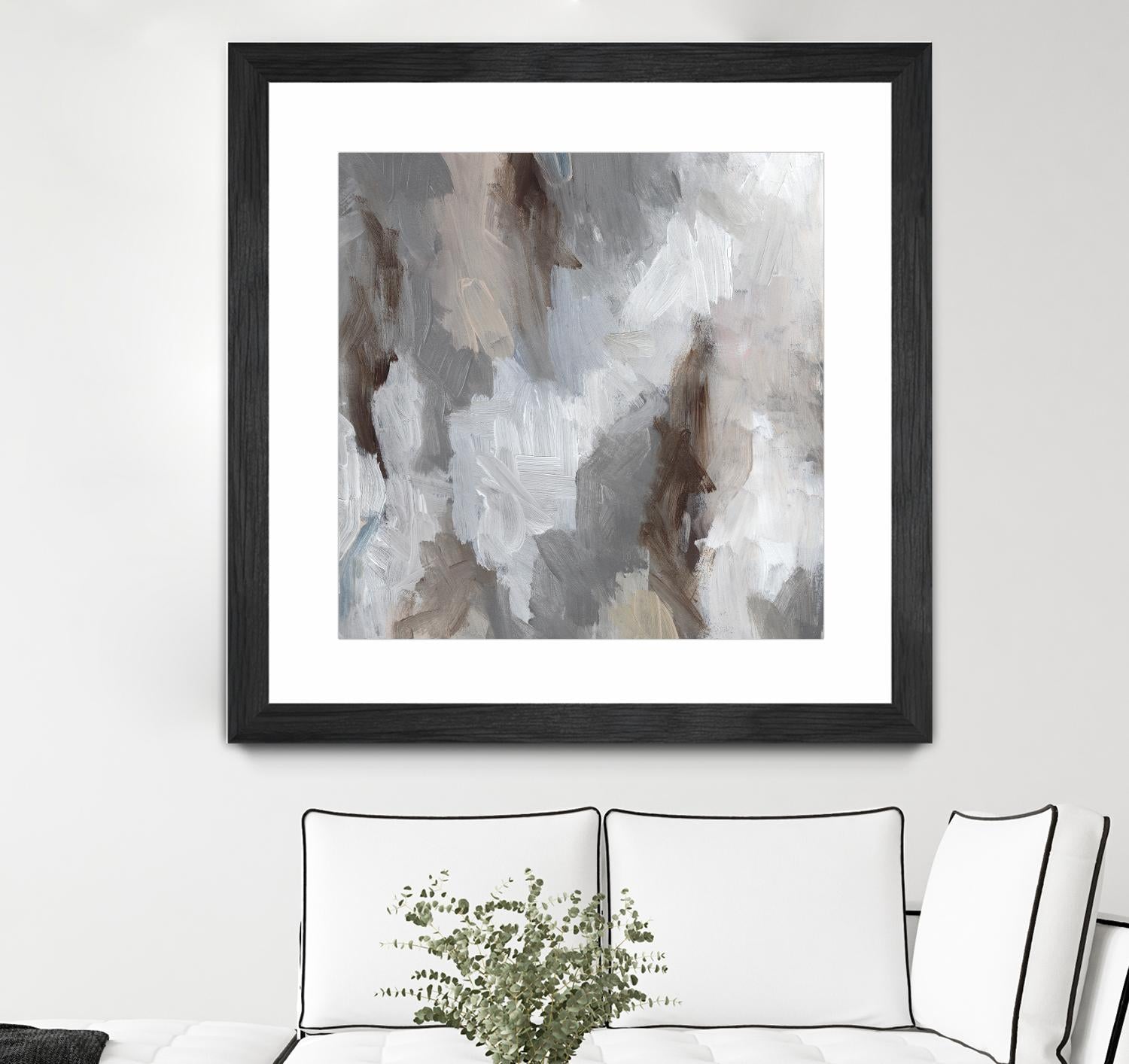 Cloudy Shapes II by Jennifer Parker on GIANT ART - white abstract abstract