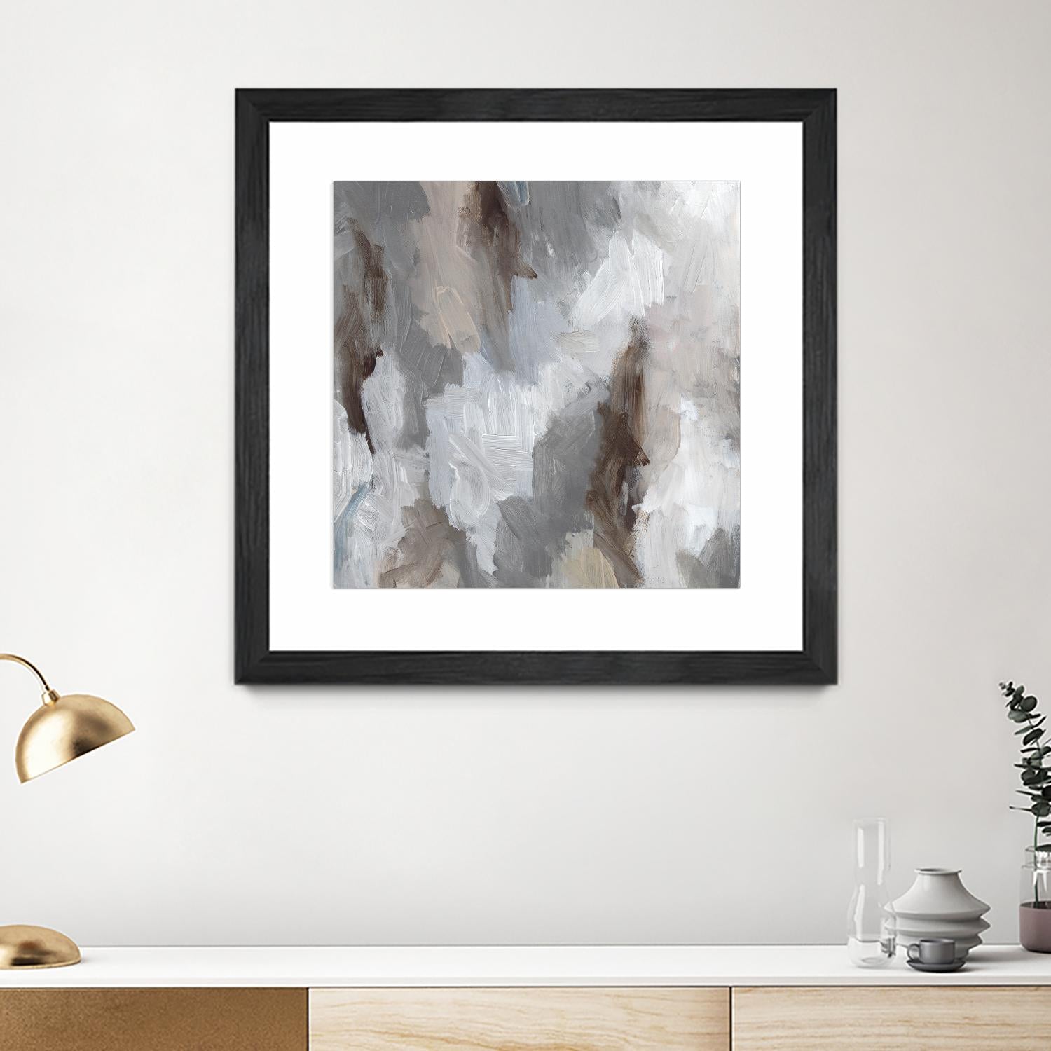 Cloudy Shapes II by Jennifer Parker on GIANT ART - white abstract abstract