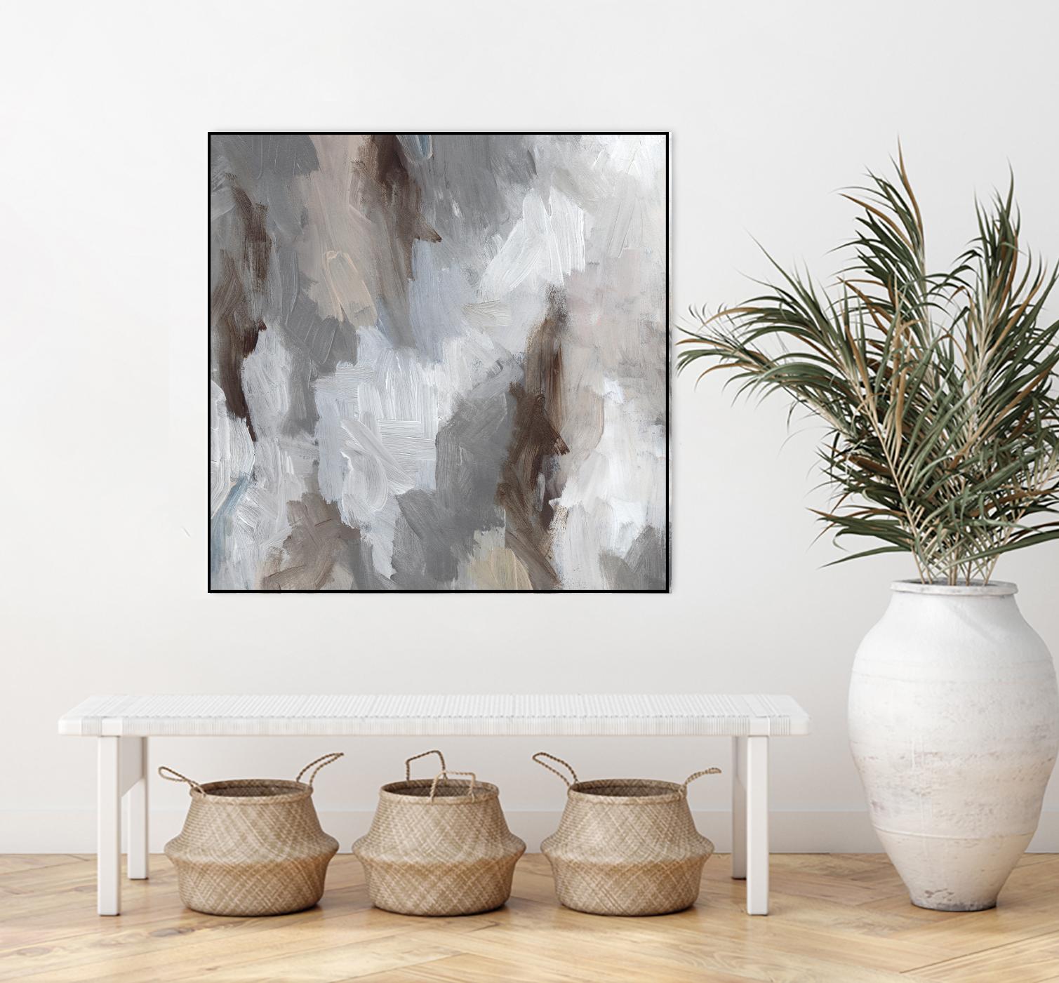 Cloudy Shapes II by Jennifer Parker on GIANT ART - white abstract abstract