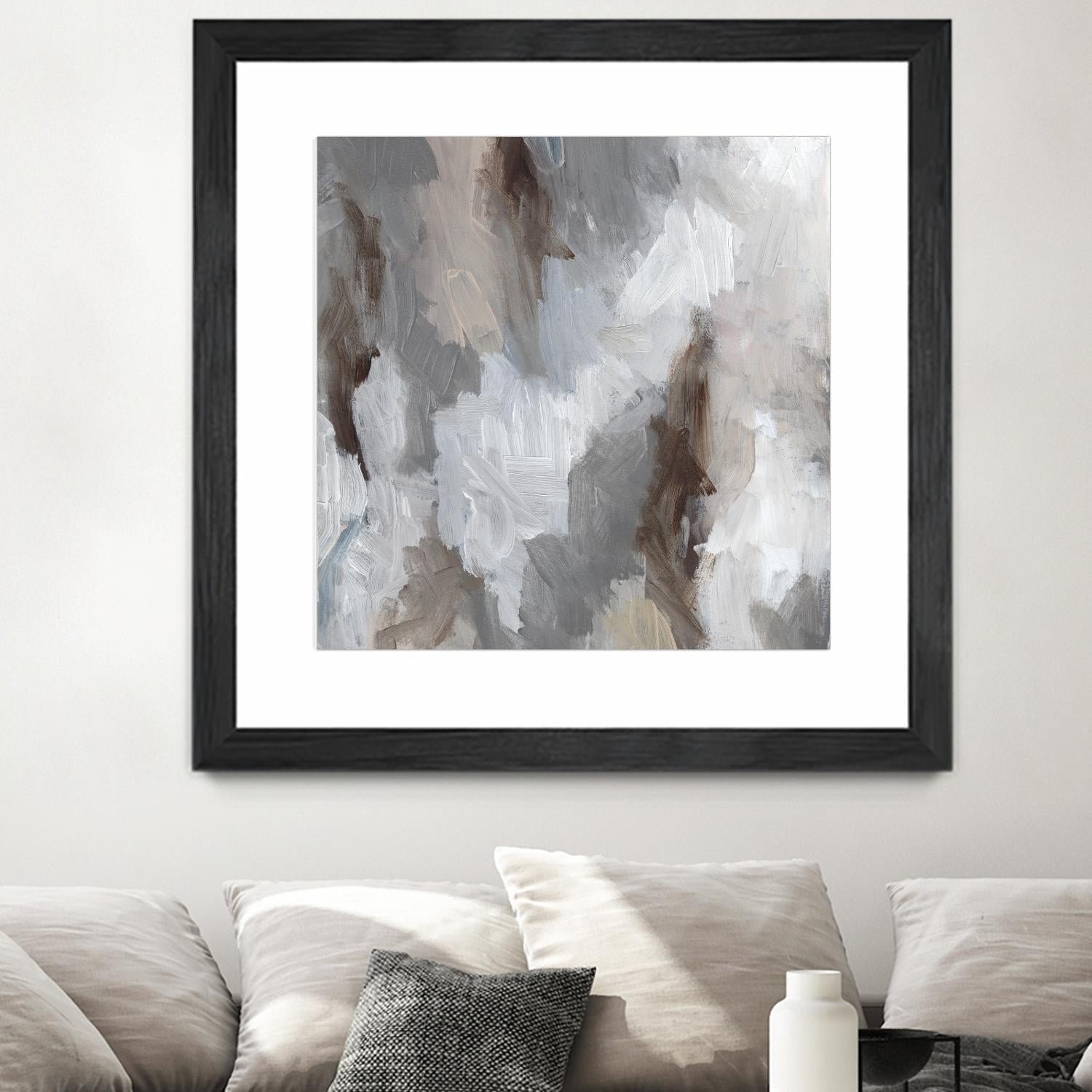 Cloudy Shapes II by Jennifer Parker on GIANT ART - white abstract abstract