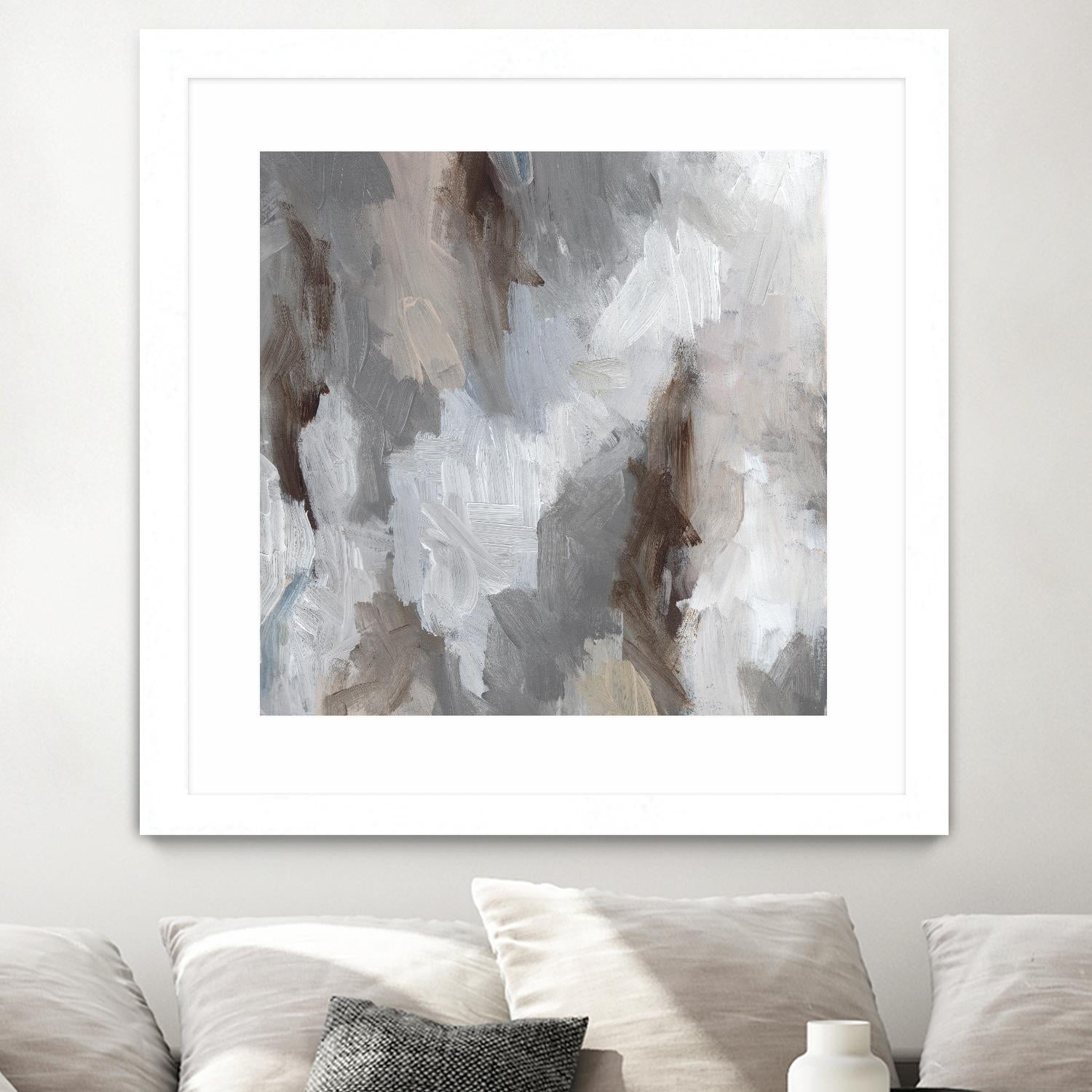 Cloudy Shapes II by Jennifer Parker on GIANT ART - white abstract abstract