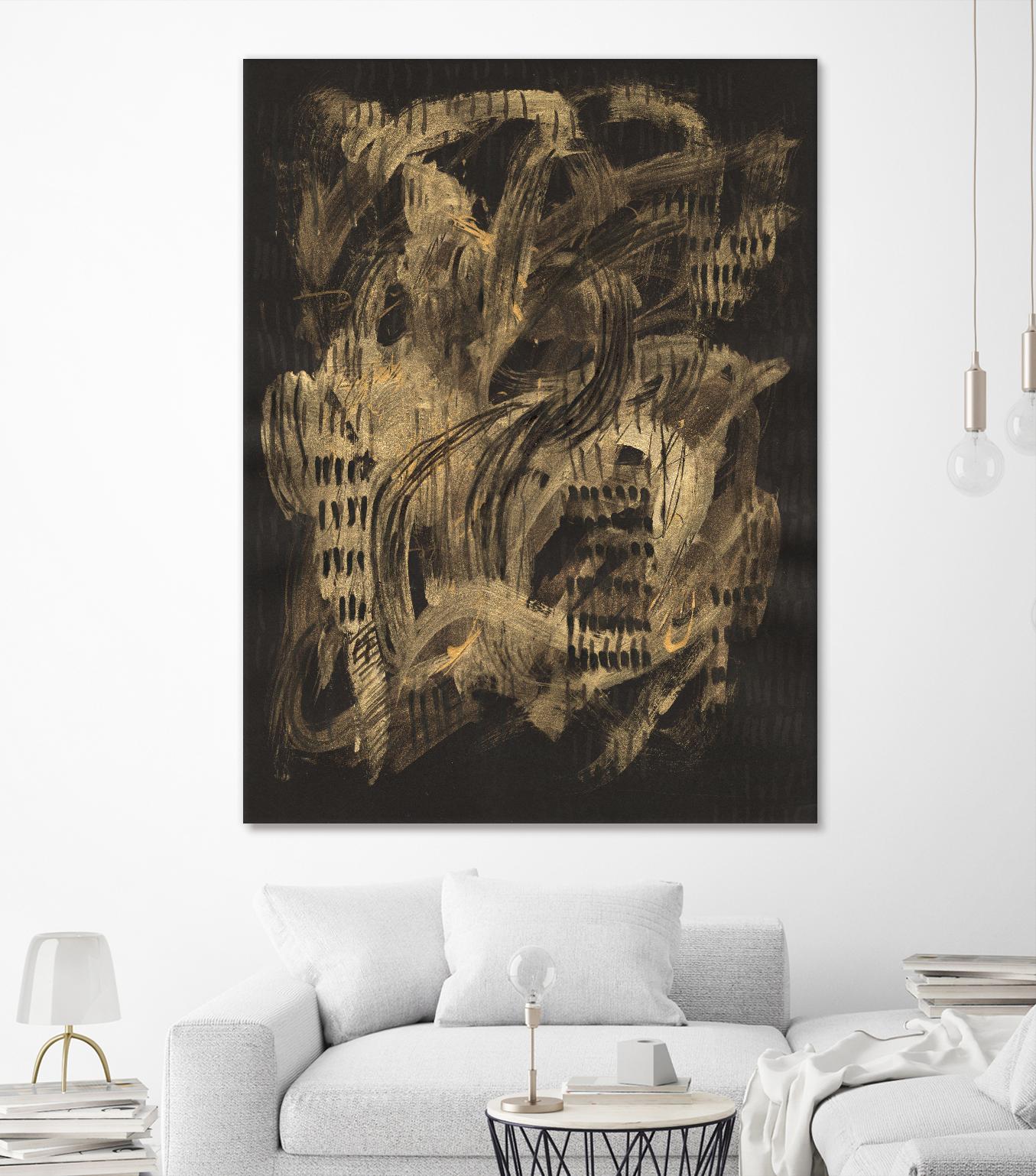 Velocity by Lori Arbel on GIANT ART - gold abstract abstract
