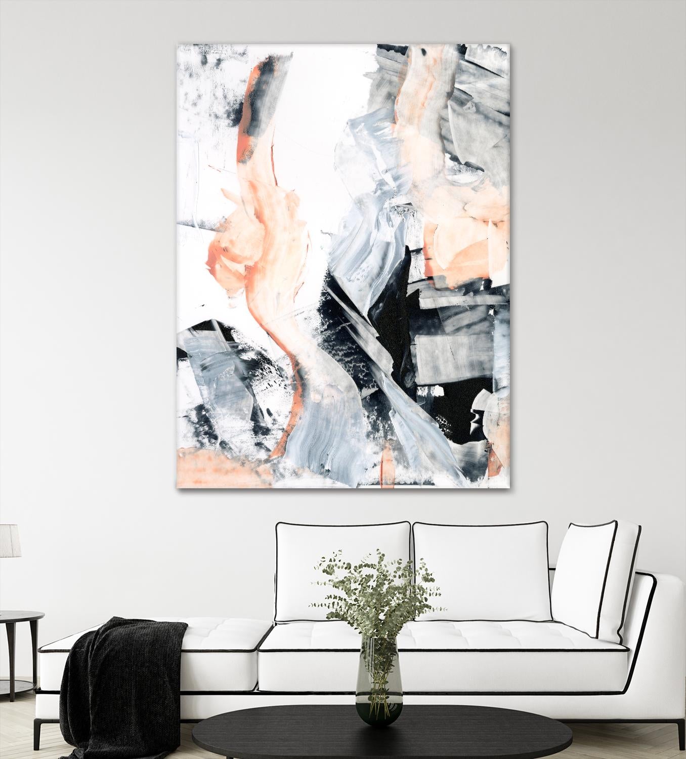 Blush Flame I by Ethan Harper on GIANT ART - white abstract