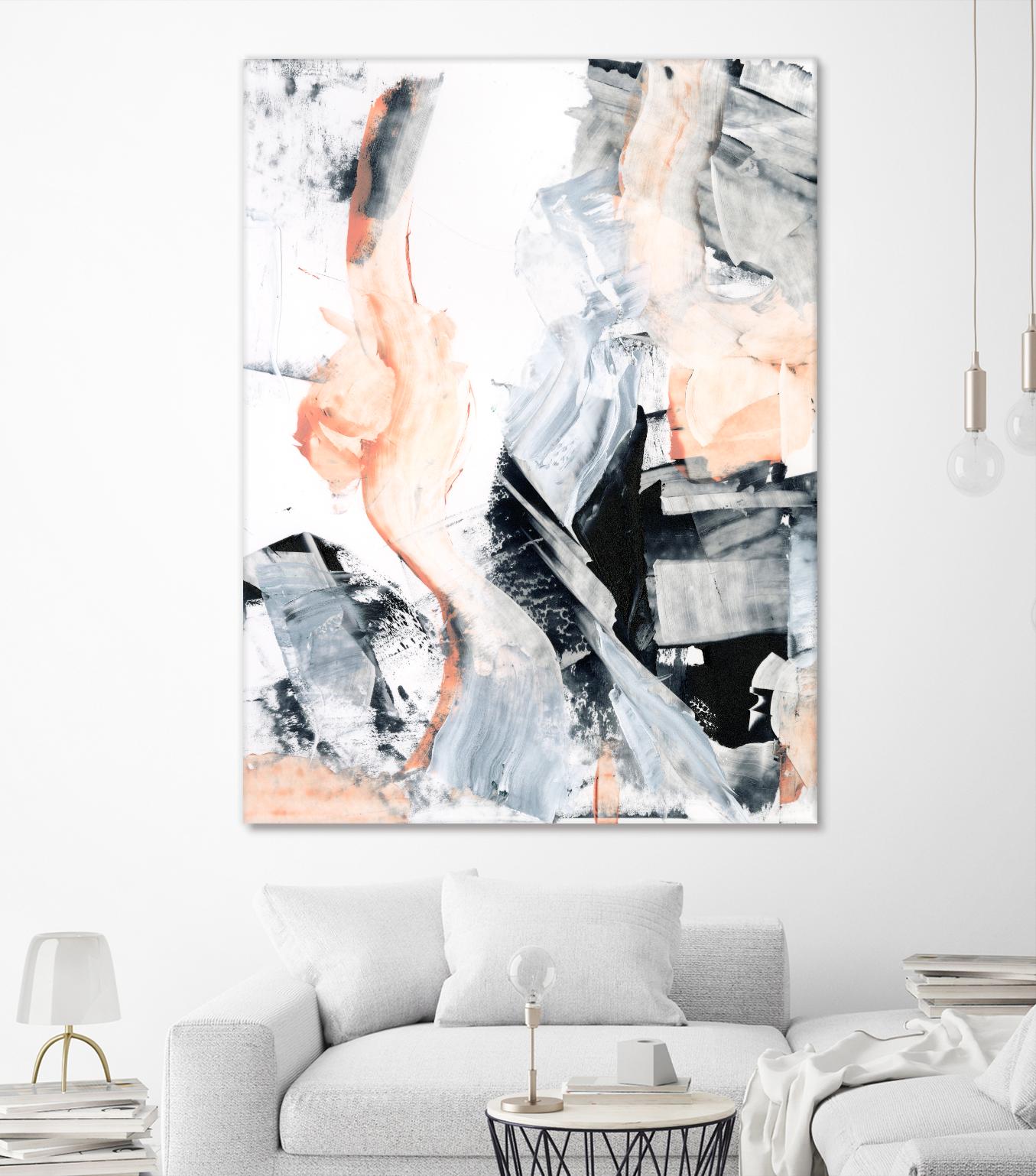 Blush Flame I by Ethan Harper on GIANT ART - white abstract