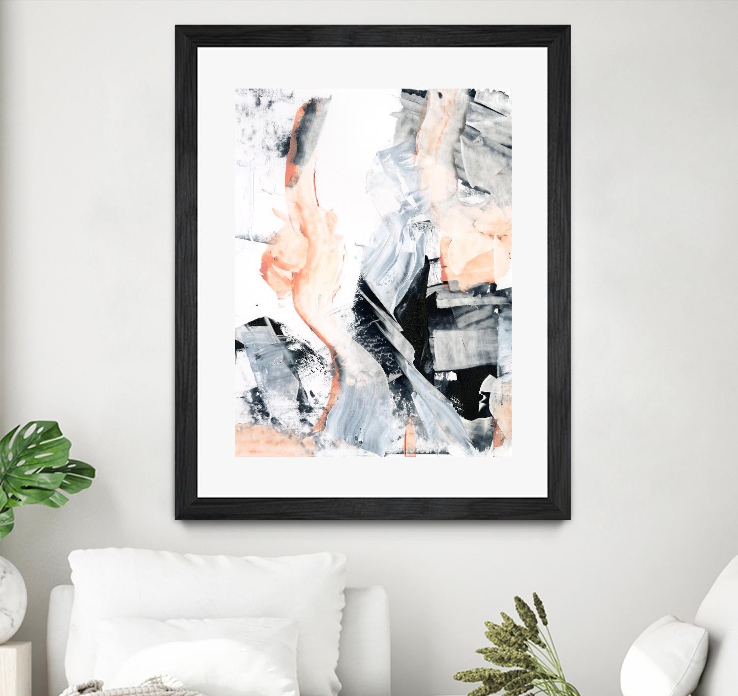 Blush Flame I by Ethan Harper on GIANT ART - white abstract