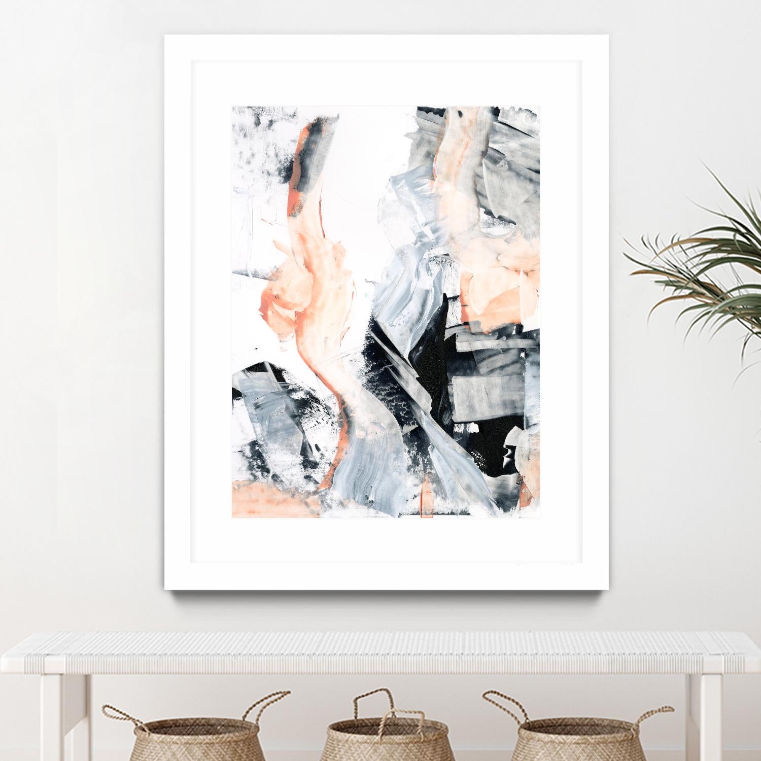 Blush Flame I by Ethan Harper on GIANT ART - white abstract