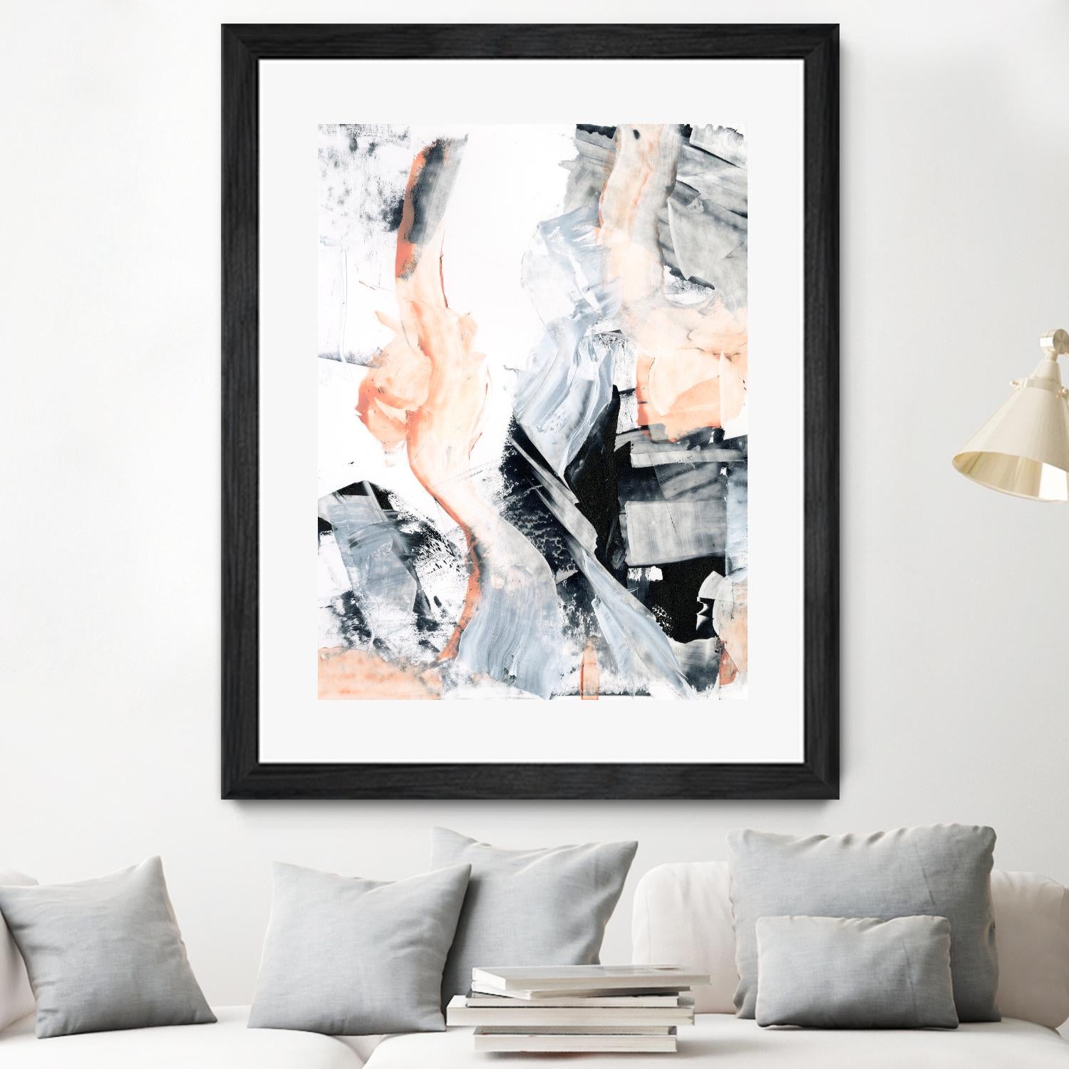 Blush Flame I by Ethan Harper on GIANT ART - white abstract