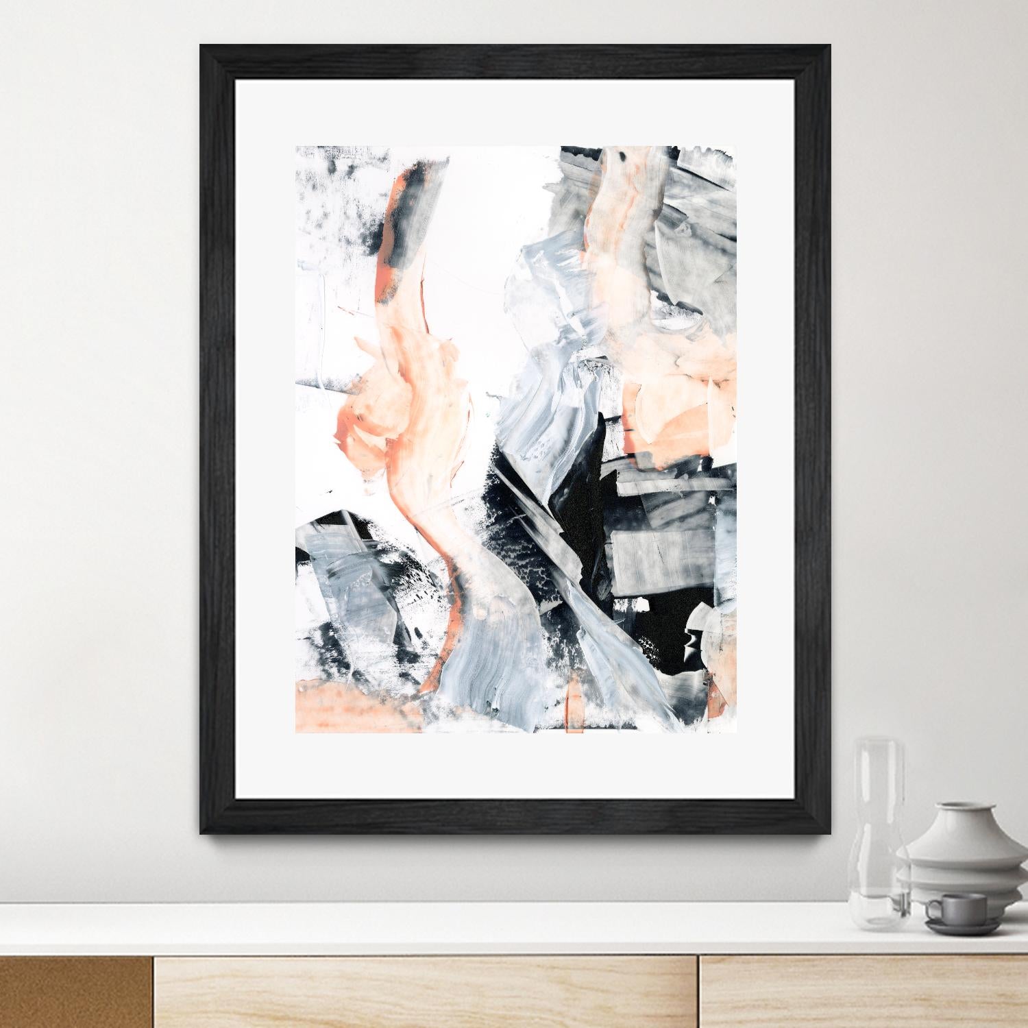Blush Flame I by Ethan Harper on GIANT ART - white abstract