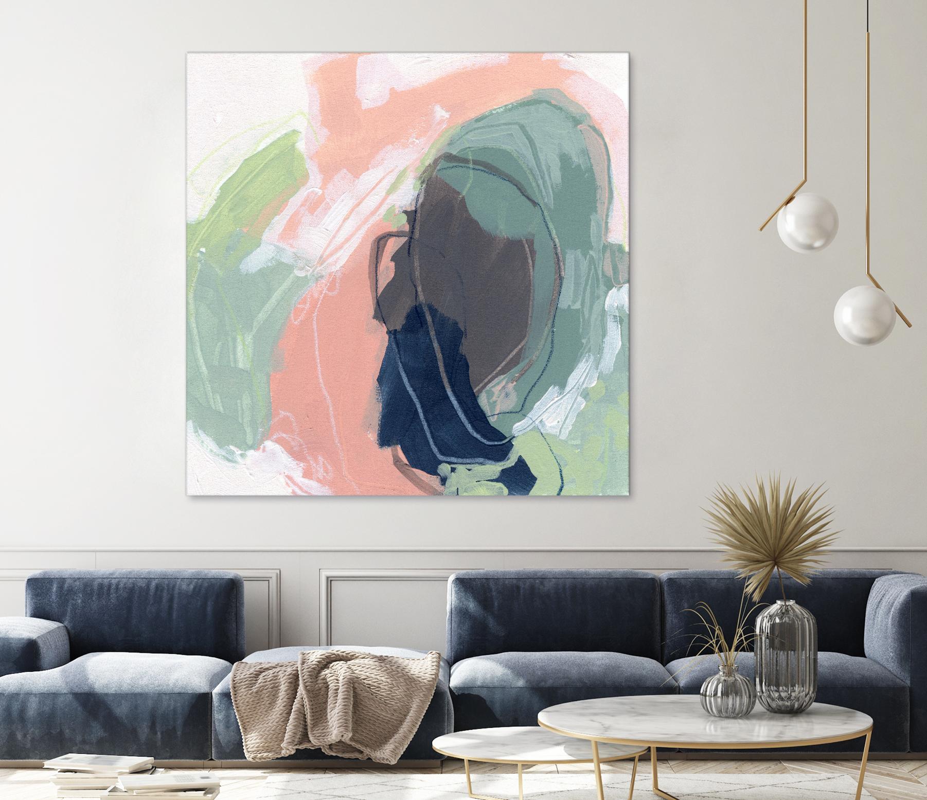 Circle Side I by June Vess on GIANT ART - pink abstract abstract