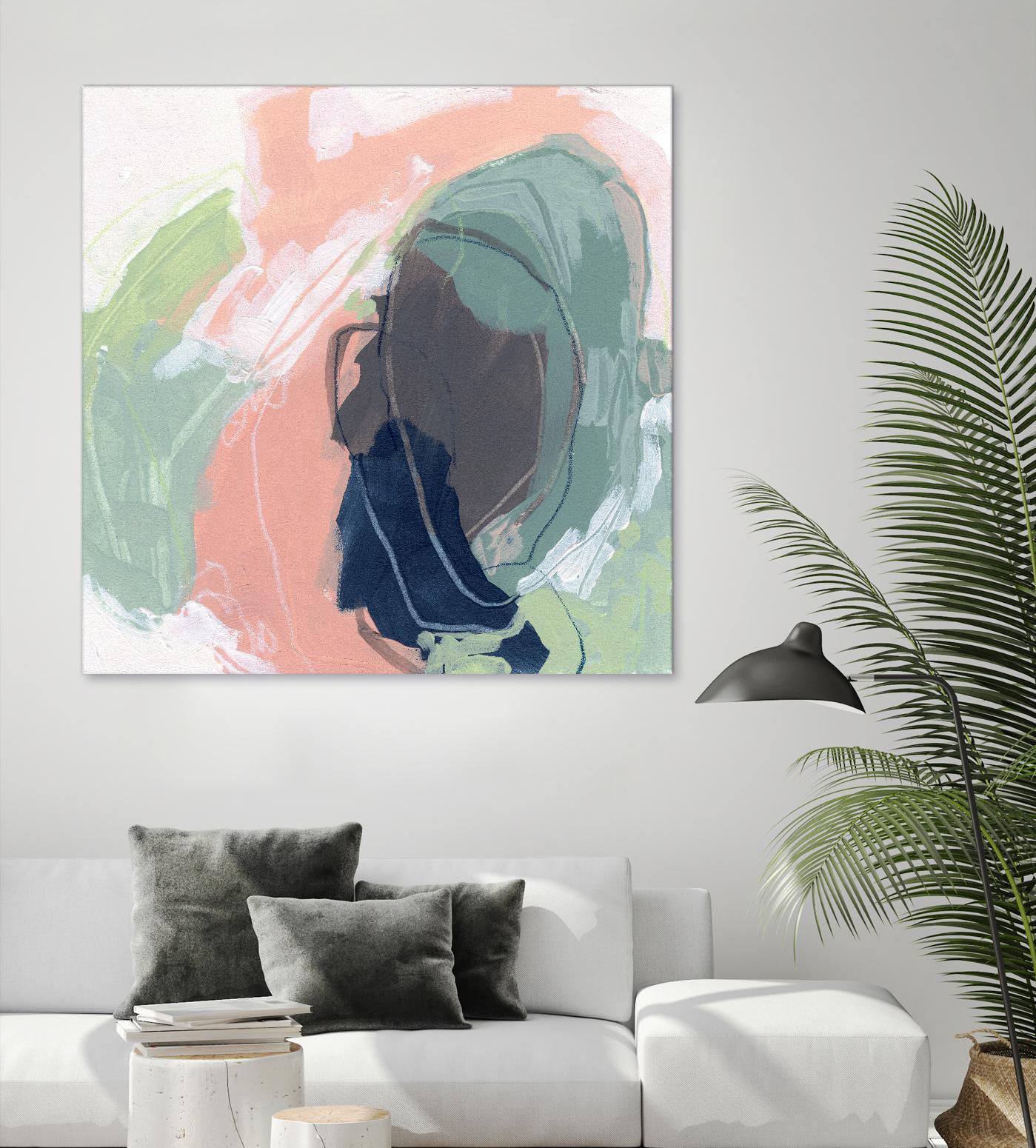 Circle Side I by June Vess on GIANT ART - pink abstract abstract