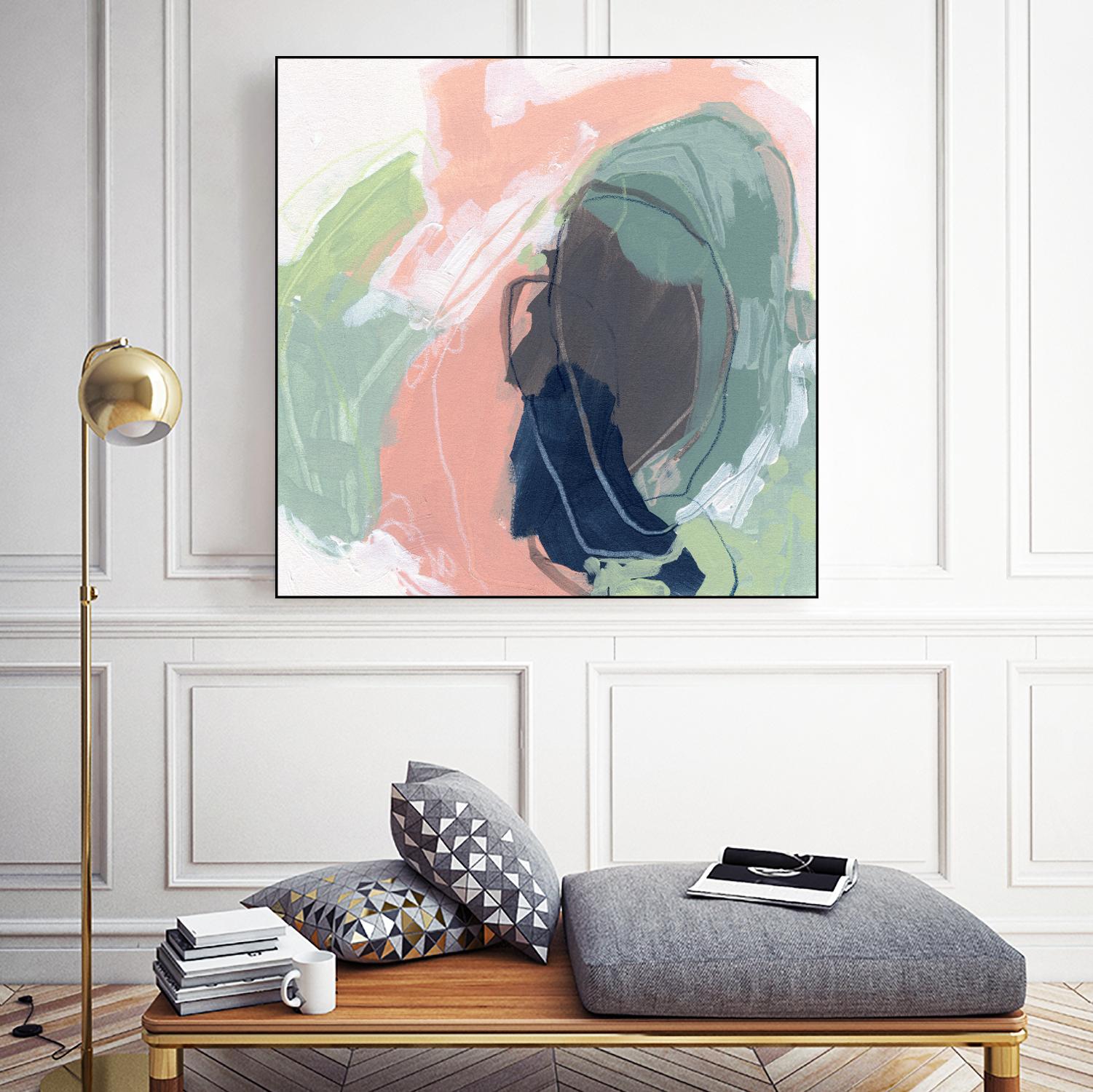 Circle Side I by June Vess on GIANT ART - pink abstract abstract