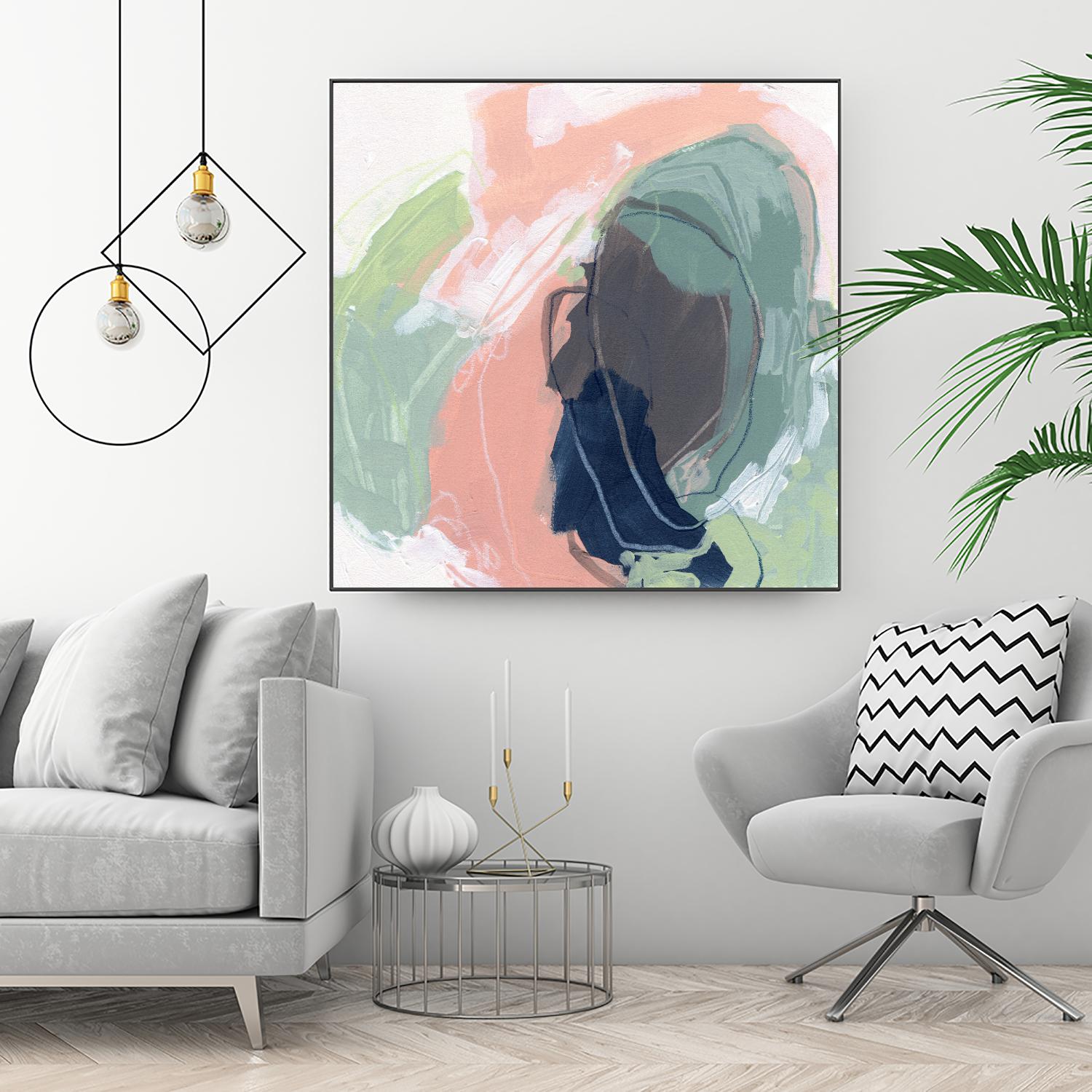 Circle Side I by June Vess on GIANT ART - pink abstract abstract