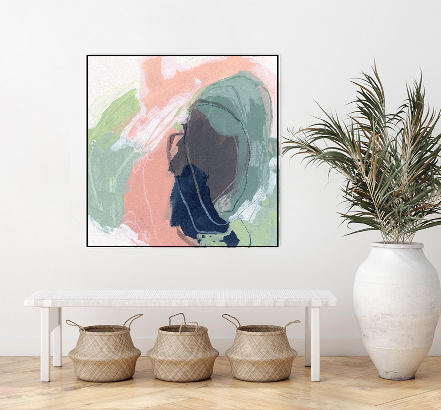 Circle Side I by June Vess on GIANT ART - pink abstract abstract