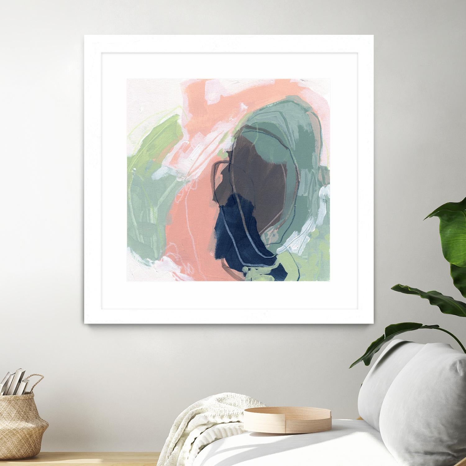 Circle Side I by June Vess on GIANT ART - pink abstract abstract