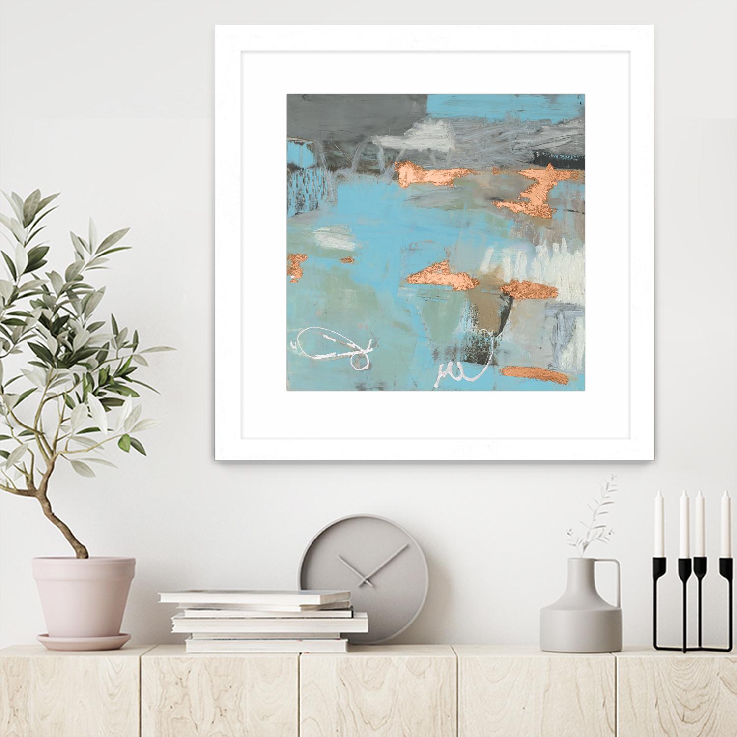 Thither III by Sue Jachimiec on GIANT ART - gold abstract abstract