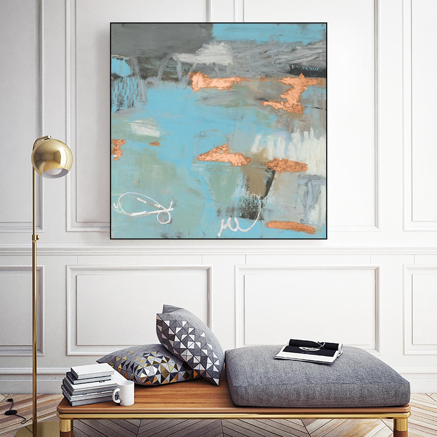 Thither III by Sue Jachimiec on GIANT ART - gold abstract abstract