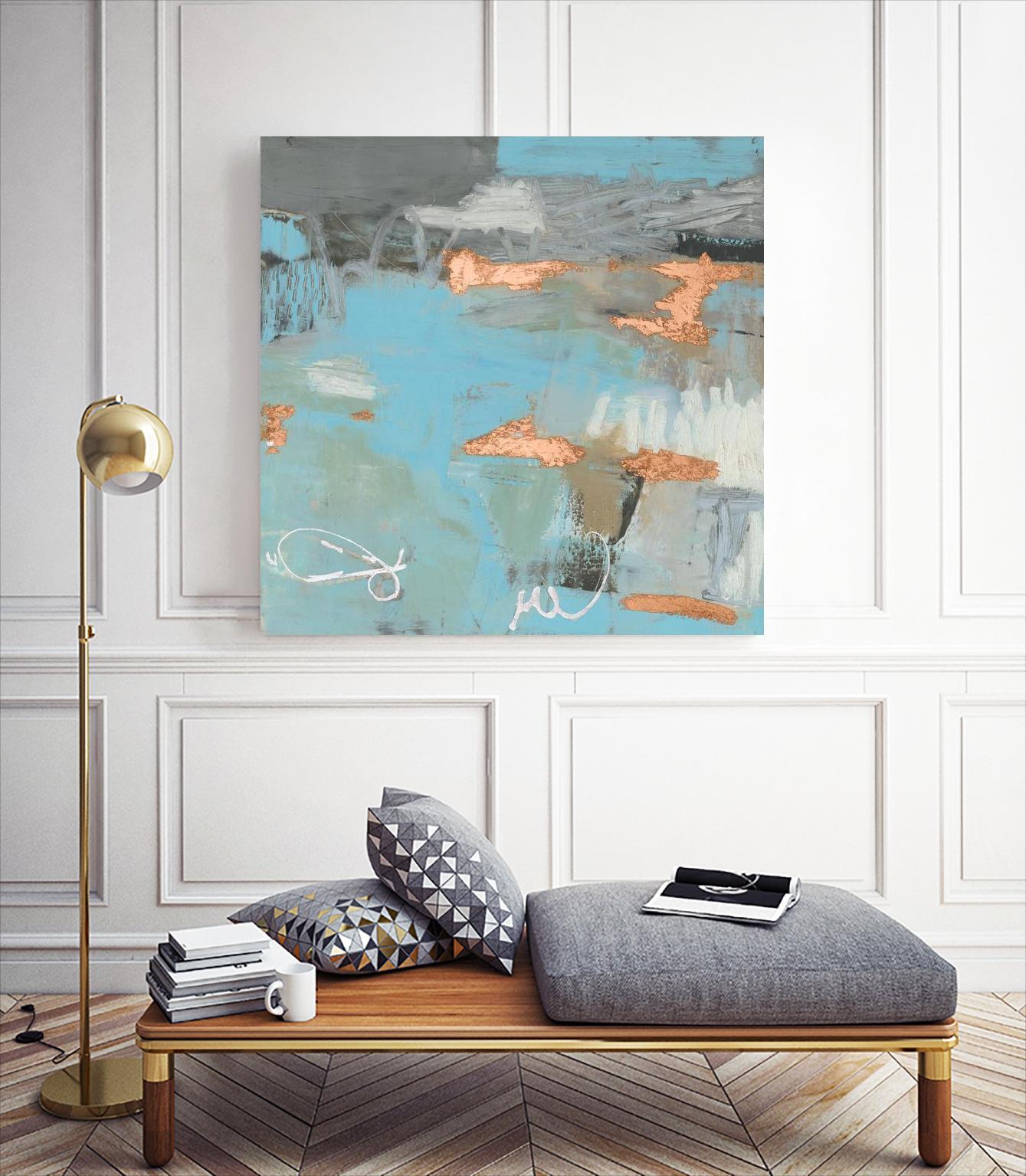 Thither III by Sue Jachimiec on GIANT ART - gold abstract abstract