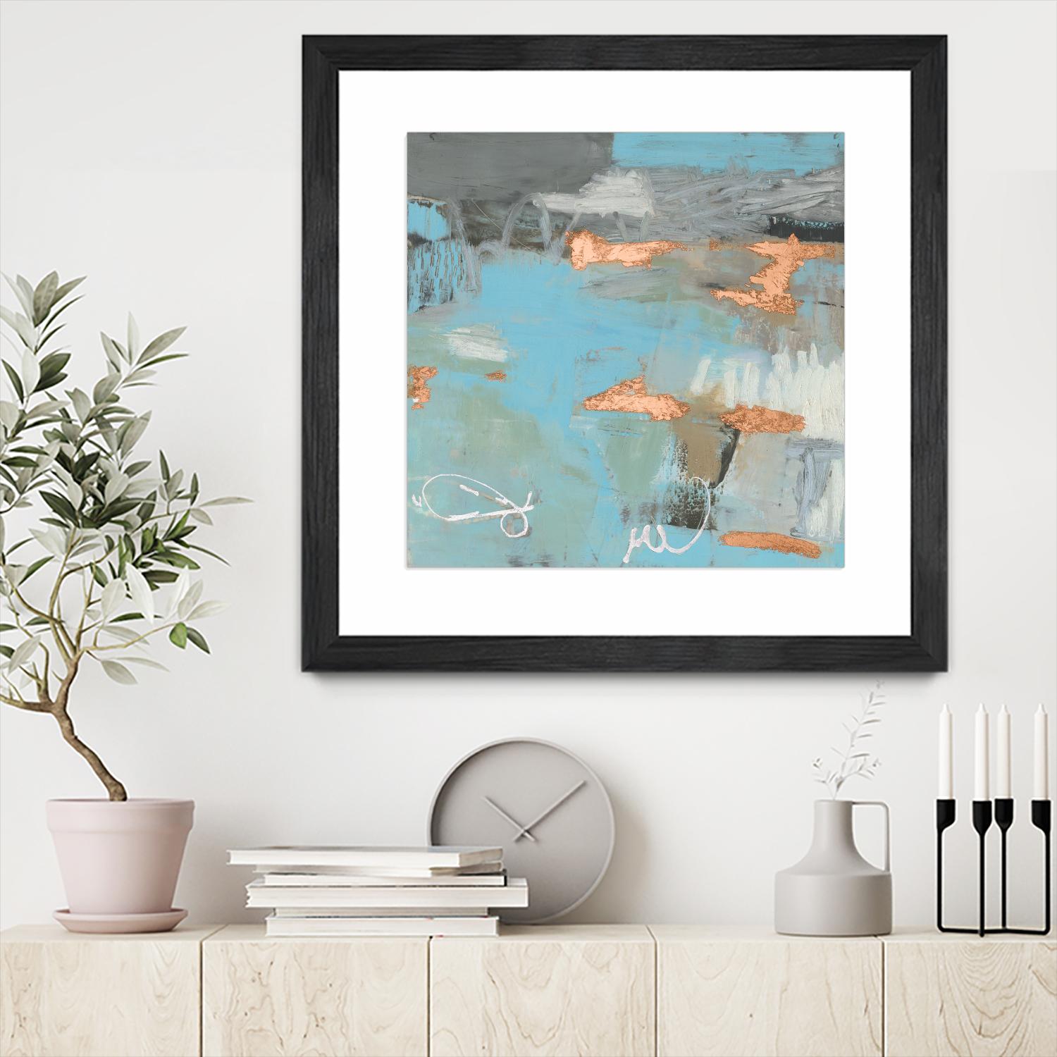 Thither III by Sue Jachimiec on GIANT ART - gold abstract abstract