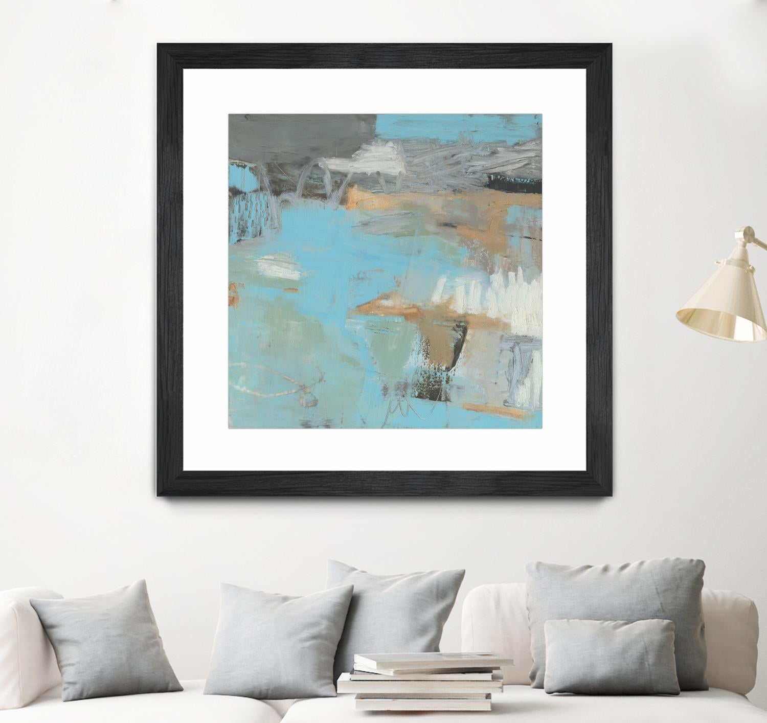 Printed Thither III by Sue Jachimiec on GIANT ART - beige abstract