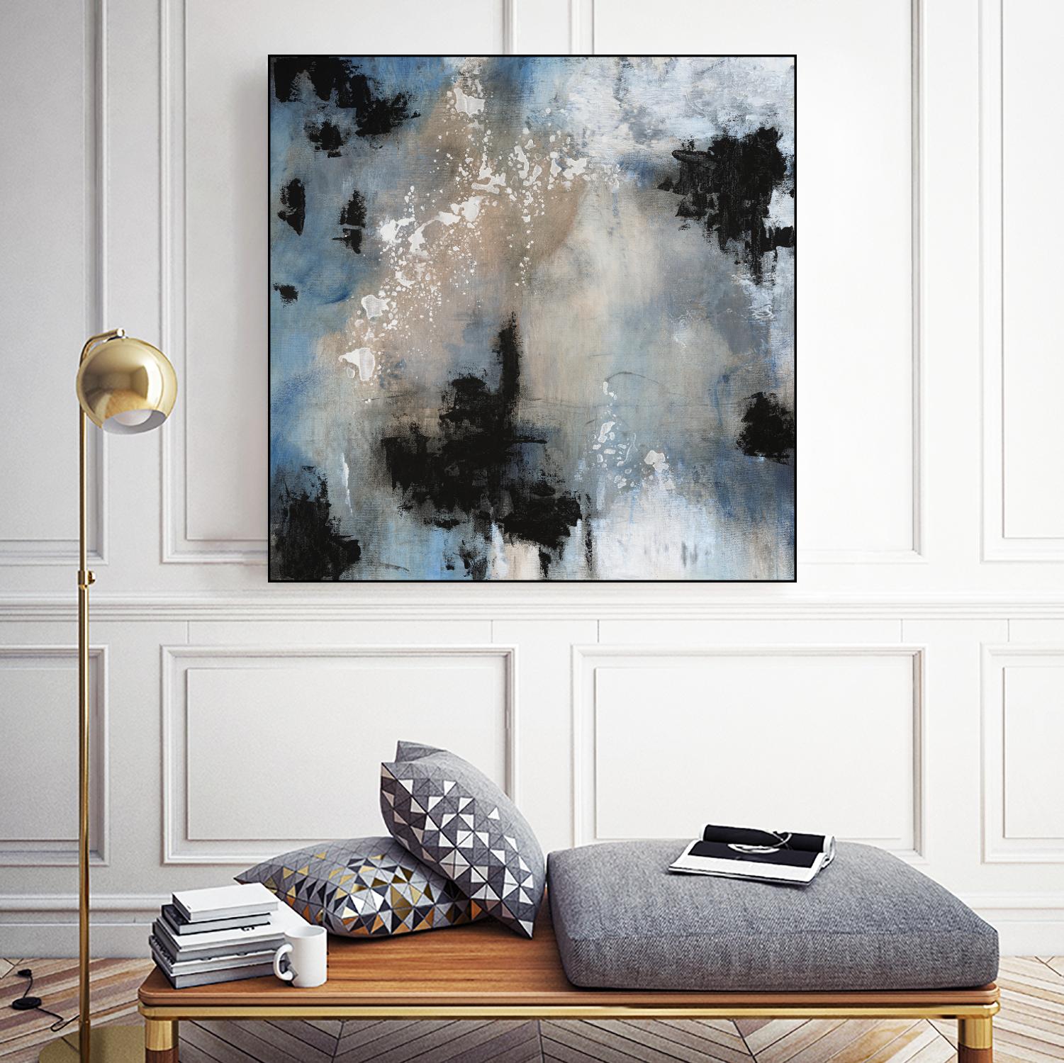 Embellished Shifting Motion II by Tim OToole on GIANT ART - blue abstract abstract