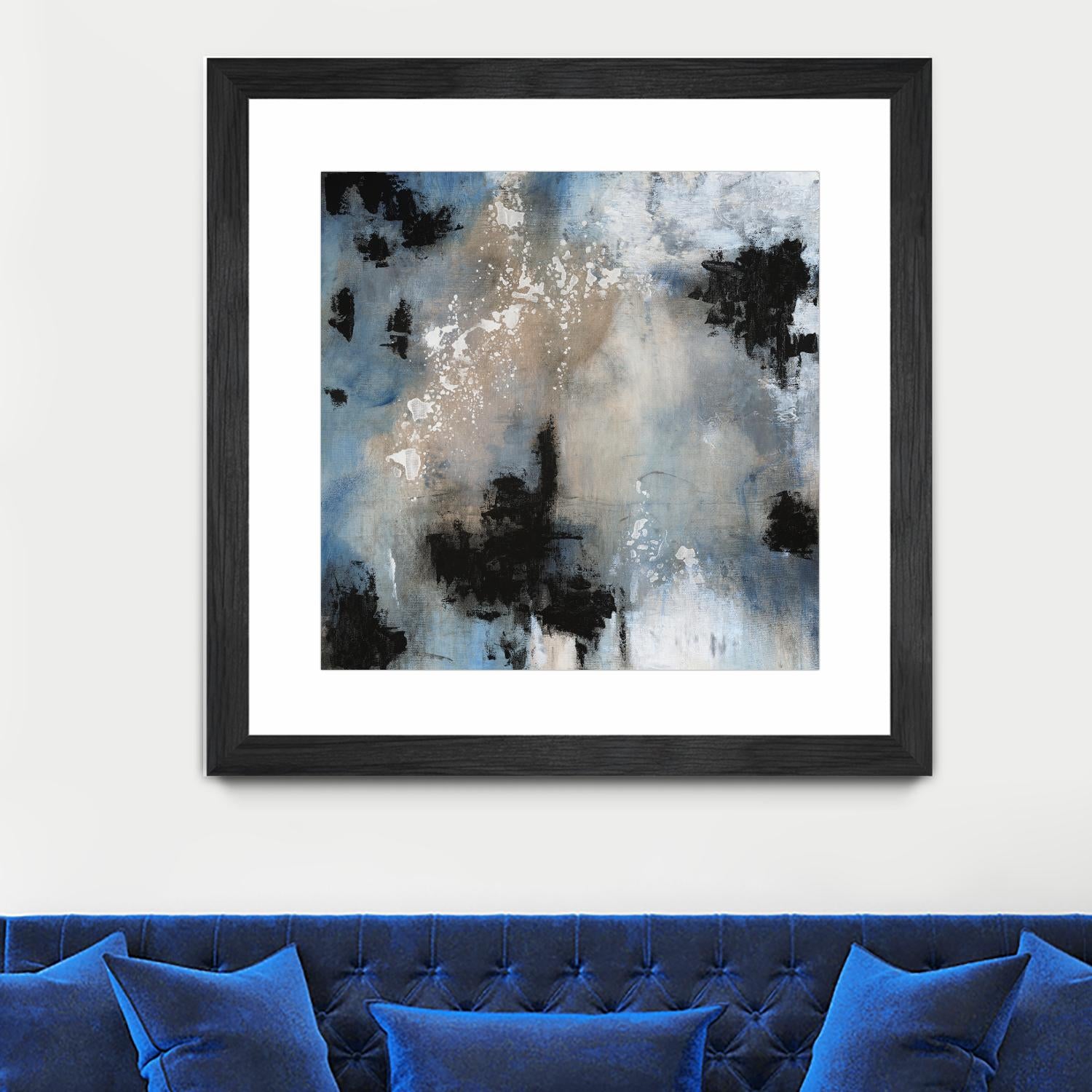 Embellished Shifting Motion II by Tim OToole on GIANT ART - blue abstract abstract