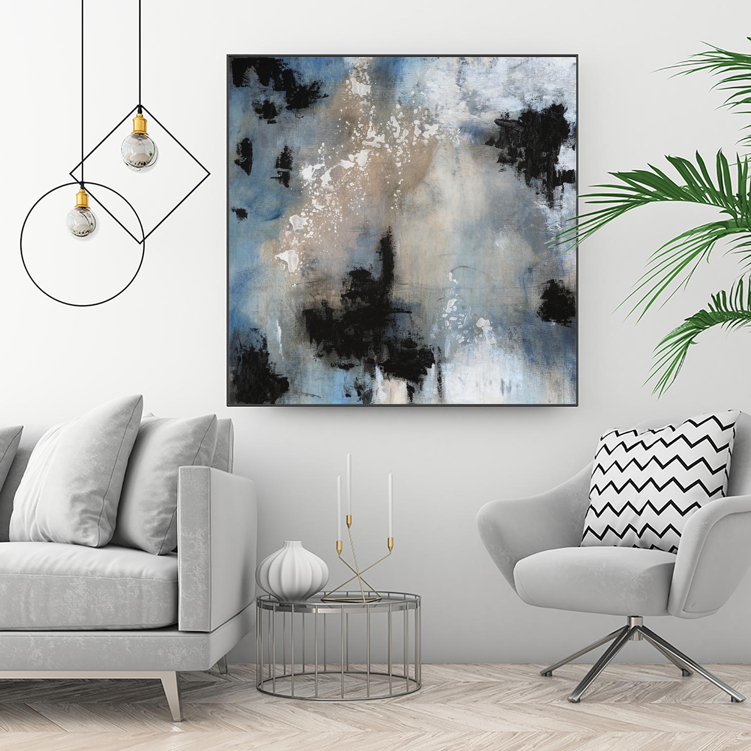 Embellished Shifting Motion II by Tim OToole on GIANT ART - blue abstract abstract