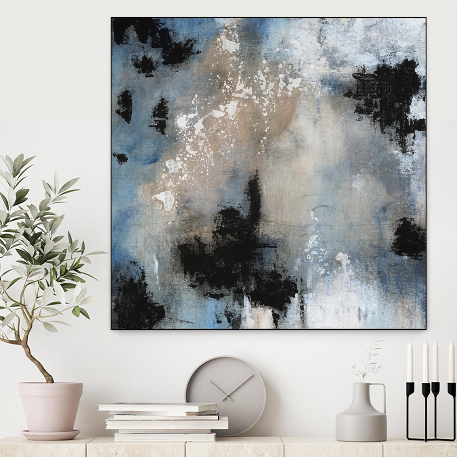 Embellished Shifting Motion II by Tim OToole on GIANT ART - blue abstract abstract