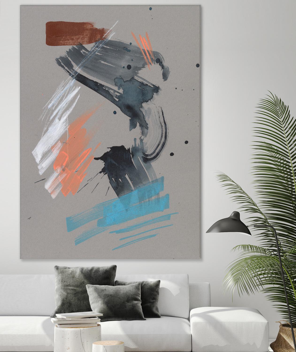 Playful Marks I by Jennifer Goldberger on GIANT ART - white abstract abstract