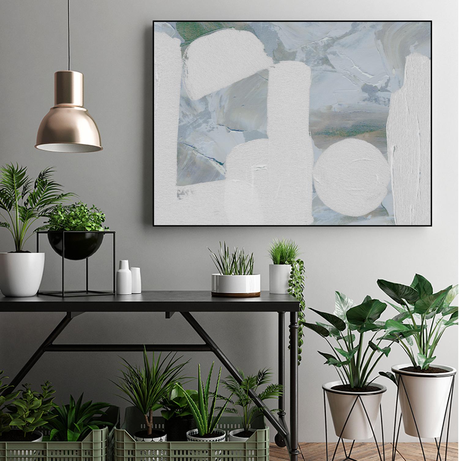 Saltwater Tide III by Melissa Wang on GIANT ART - green abstract abstract