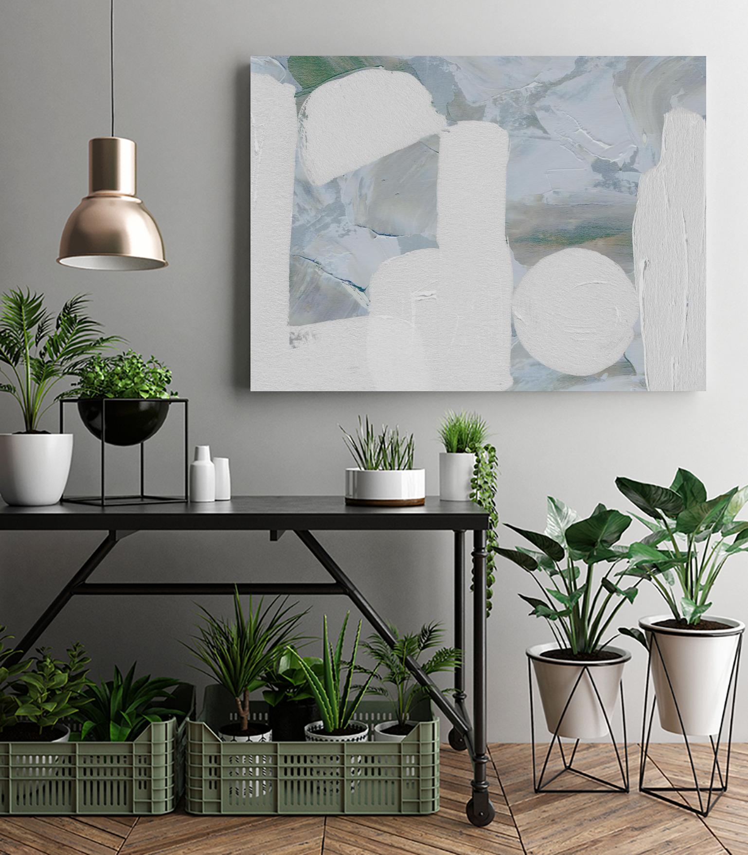 Saltwater Tide III by Melissa Wang on GIANT ART - green abstract abstract