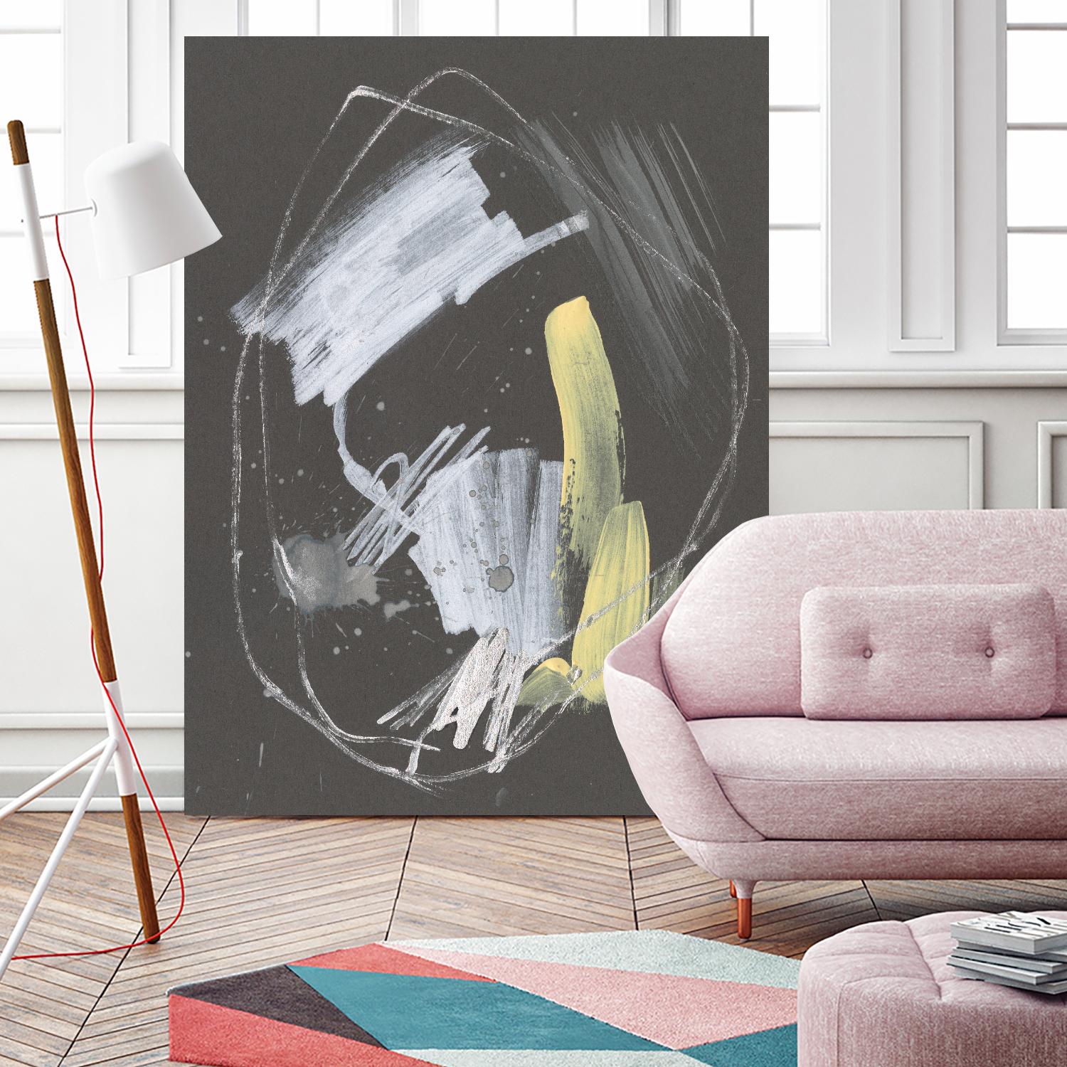 Sunny Marks I by Jennifer Goldberger on GIANT ART - grey abstract abstract