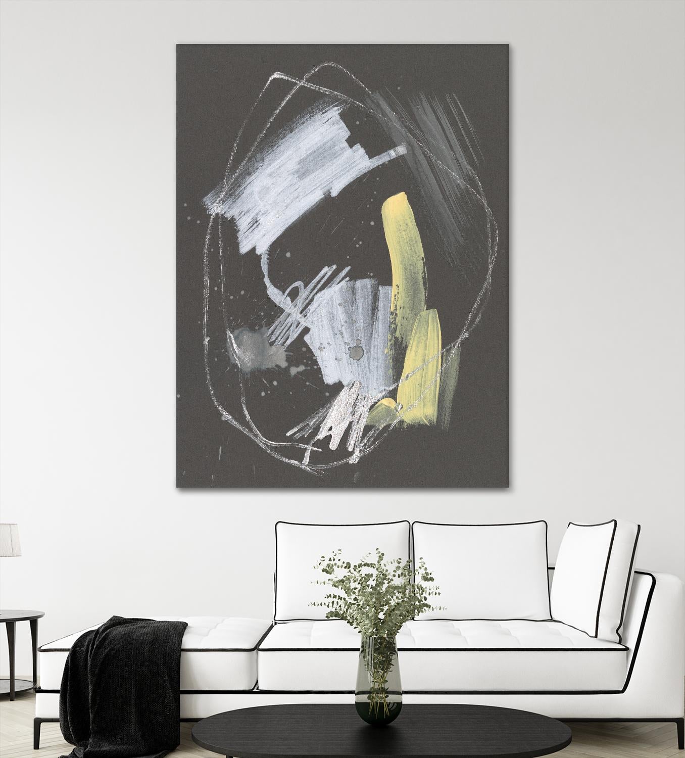 Sunny Marks I by Jennifer Goldberger on GIANT ART - grey abstract abstract