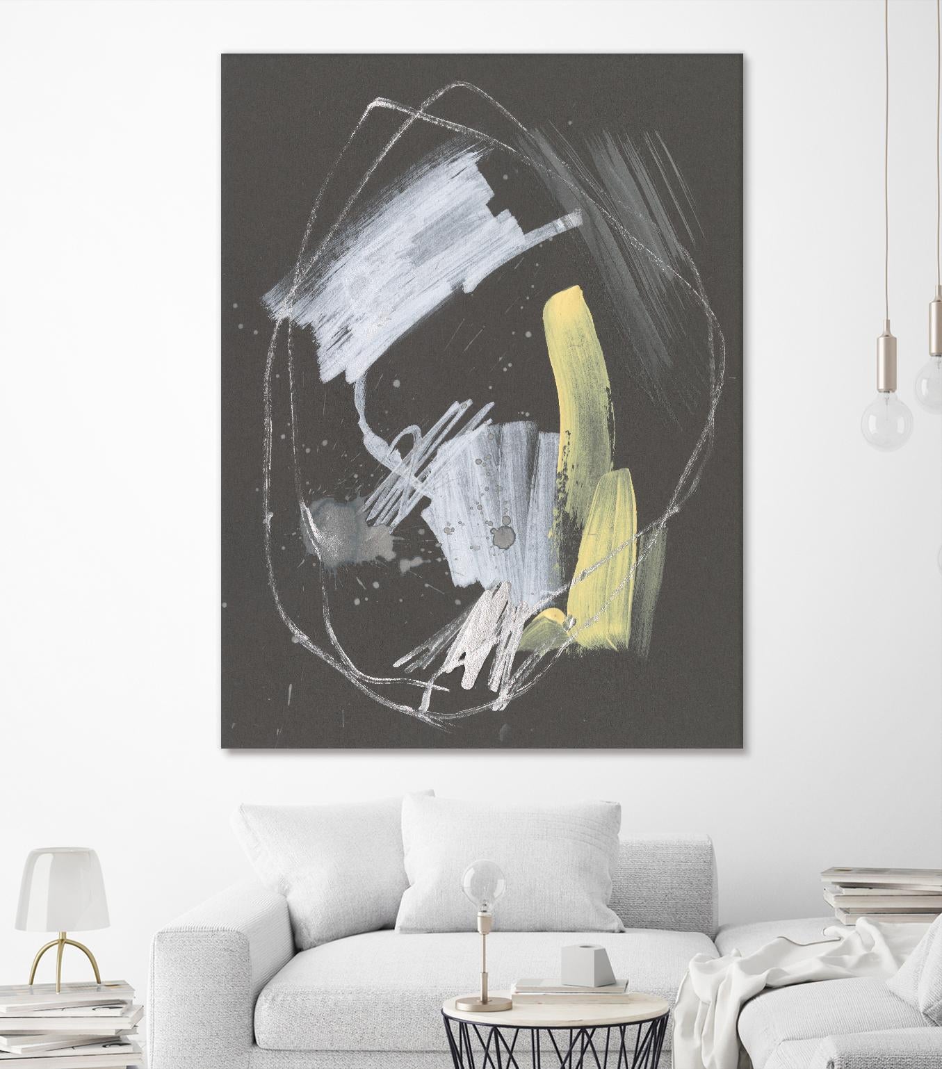 Sunny Marks I by Jennifer Goldberger on GIANT ART - grey abstract abstract